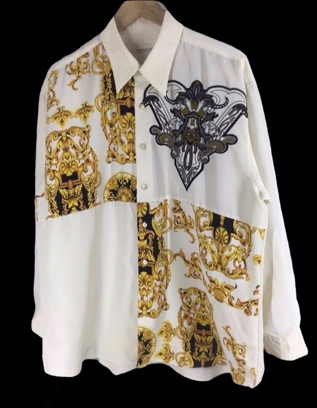Vintage Japanese Oversized Quinto Viale Silk Button Shirt