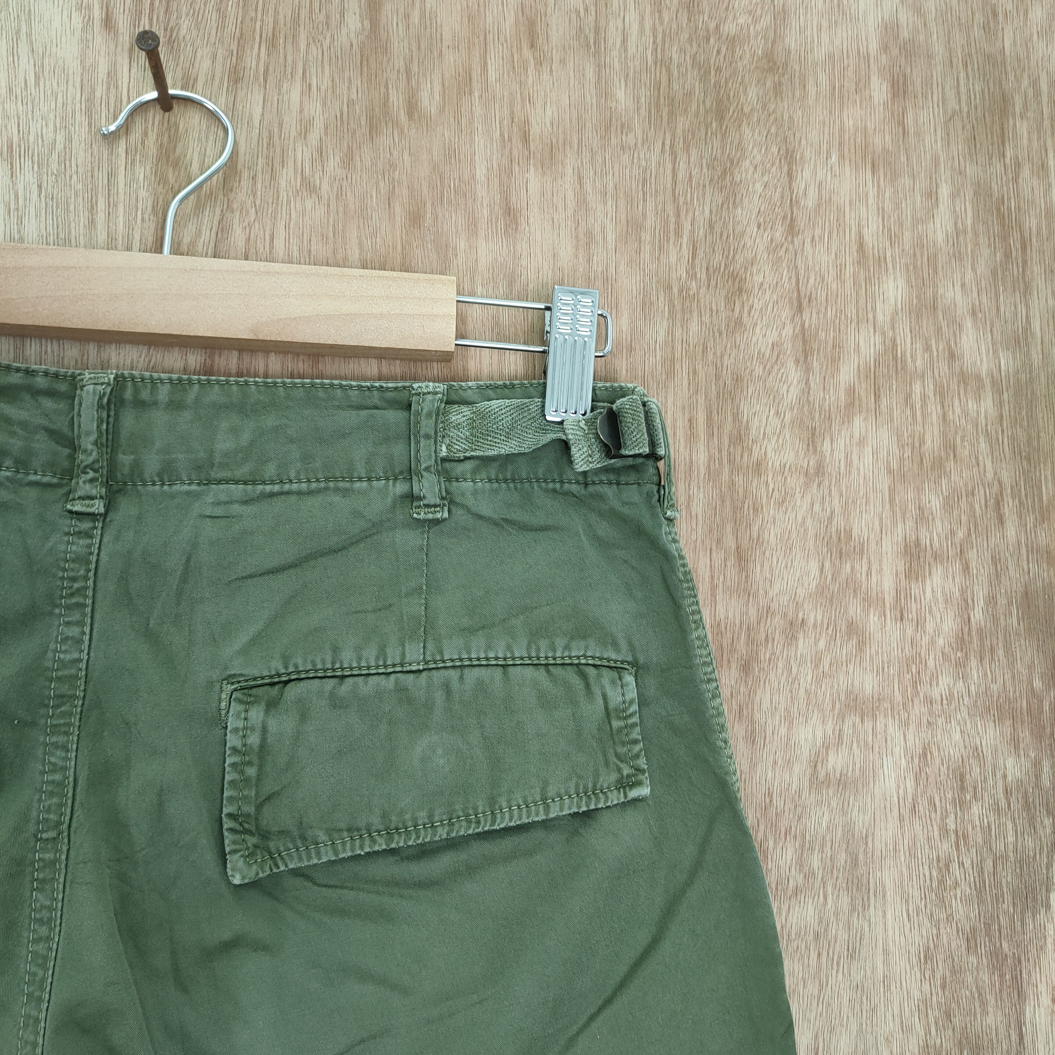 Japanese Brand LARRURE GREEN CARGO PANTS Size US 26 / EU 42 - 14 Thumbnail