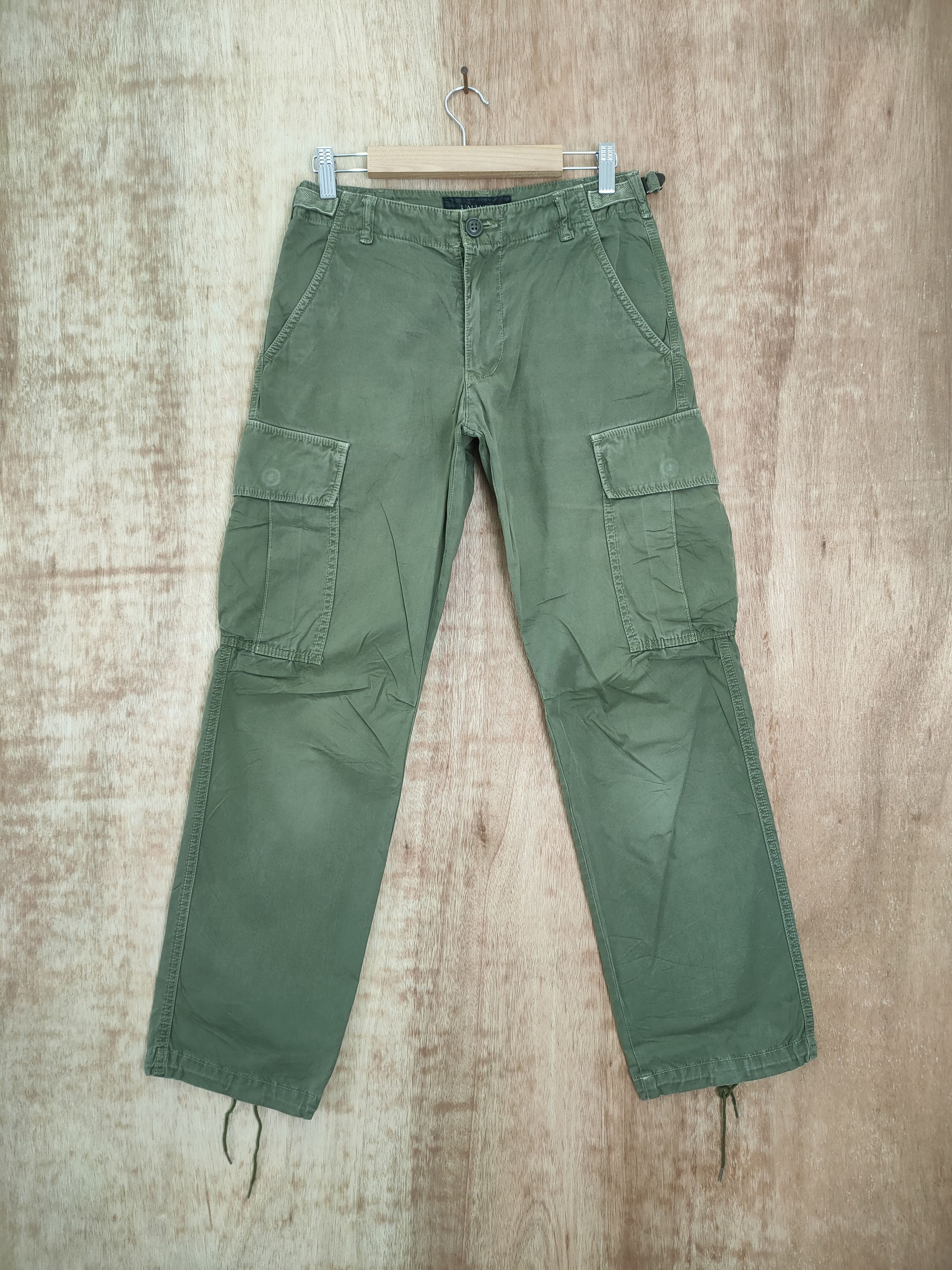 Japanese Brand LARRURE GREEN CARGO PANTS Size US 26 / EU 42 - 1 Thumbnail