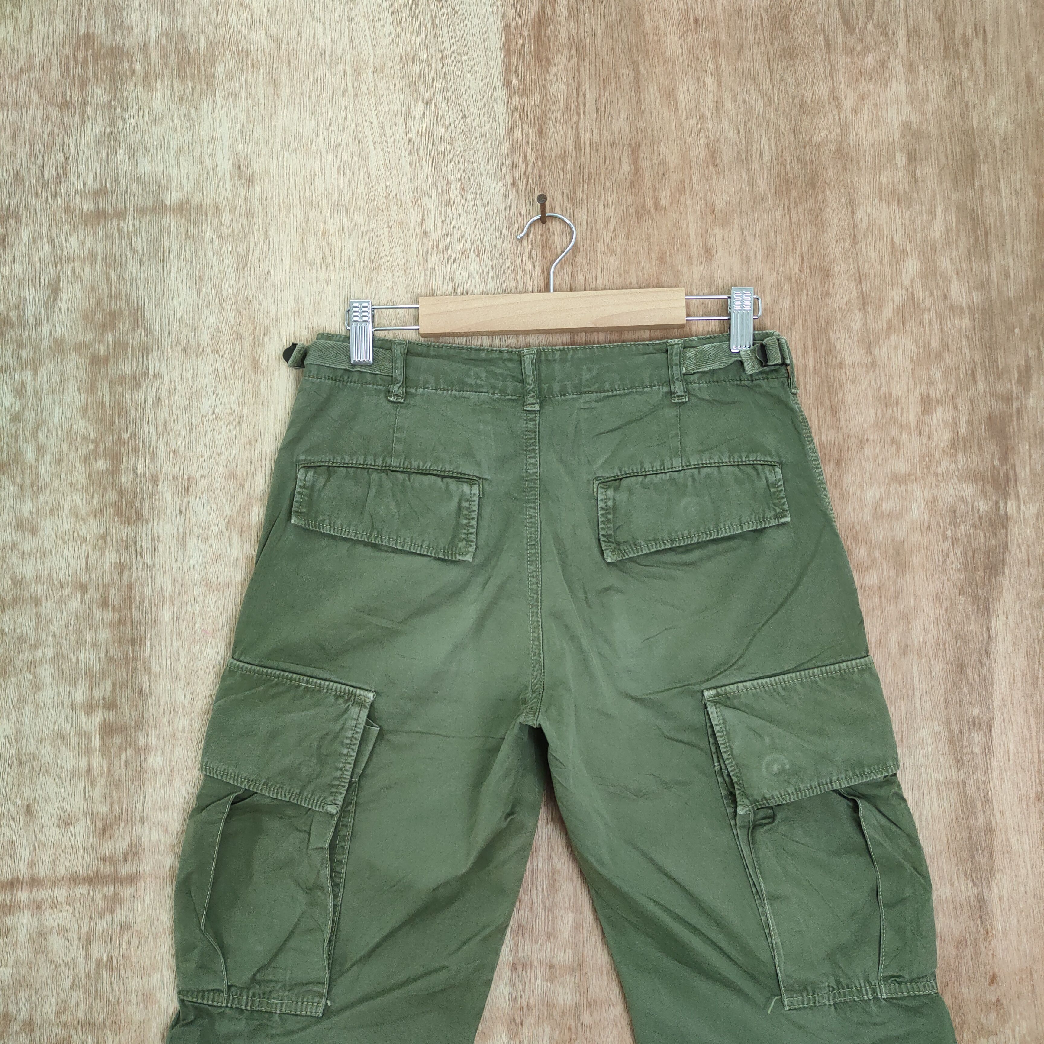 Japanese Brand LARRURE GREEN CARGO PANTS Size US 26 / EU 42 - 5 Thumbnail