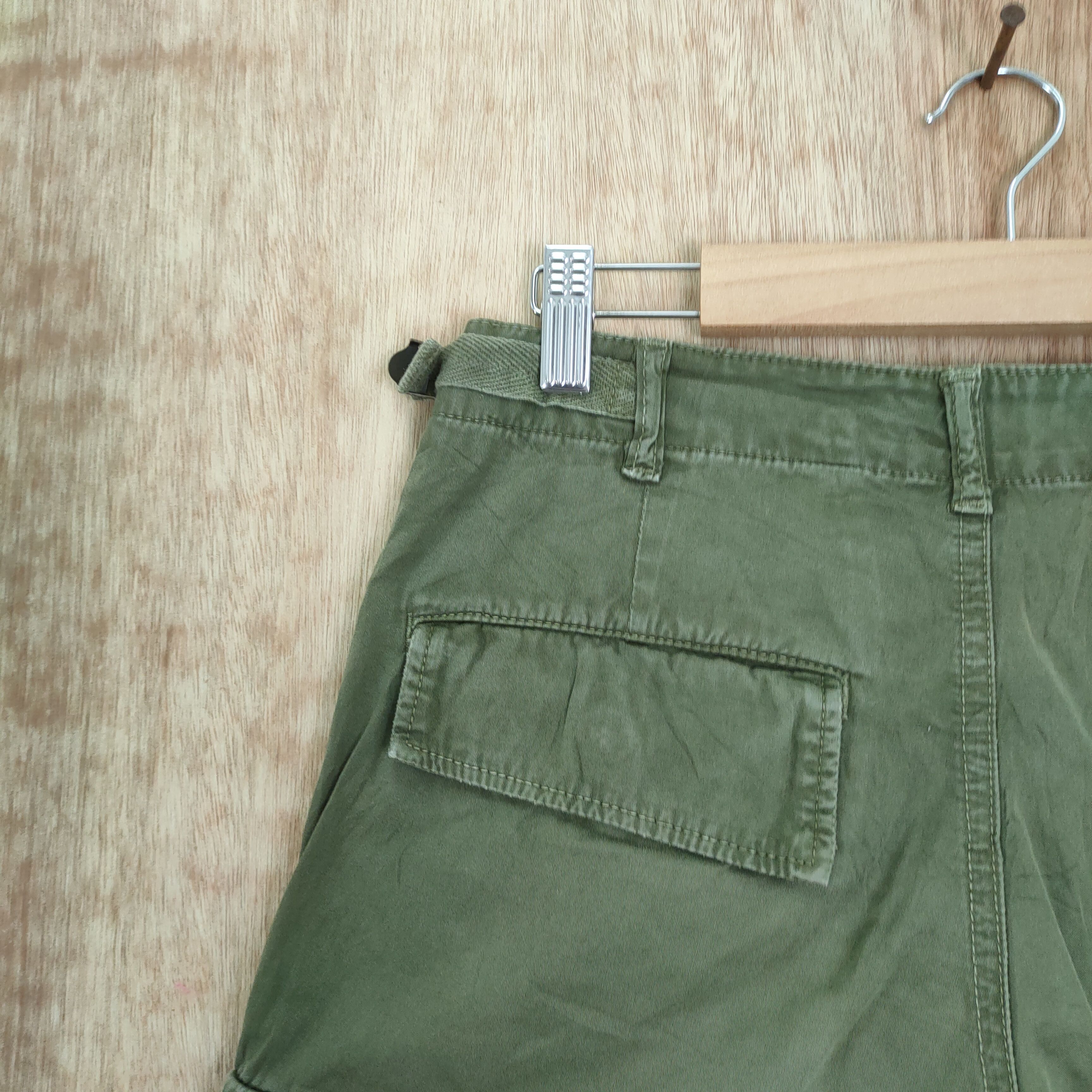 Japanese Brand LARRURE GREEN CARGO PANTS Size US 26 / EU 42 - 15 Thumbnail