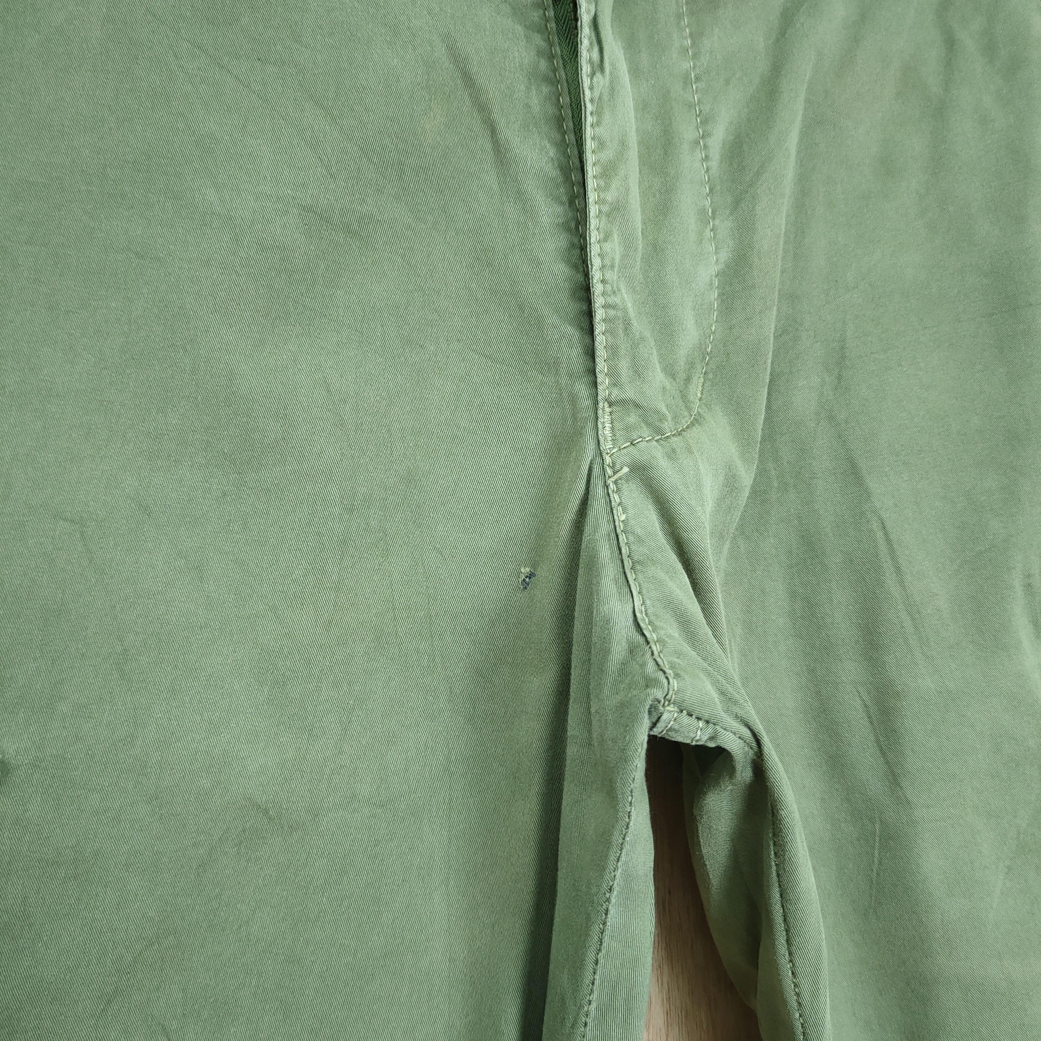 Japanese Brand LARRURE GREEN CARGO PANTS Size US 26 / EU 42 - 8 Thumbnail