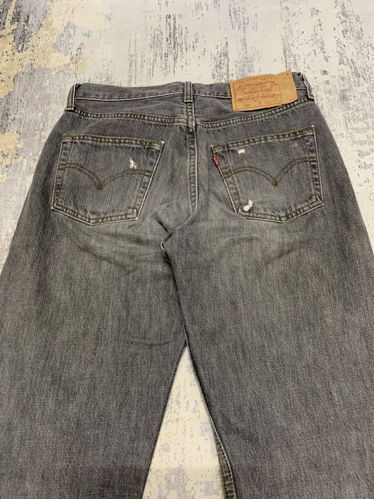 Levi's Vintage Levi’s 501 Jeans Distressed Denim W29x31.5 Size US 29 - 8 Thumbnail
