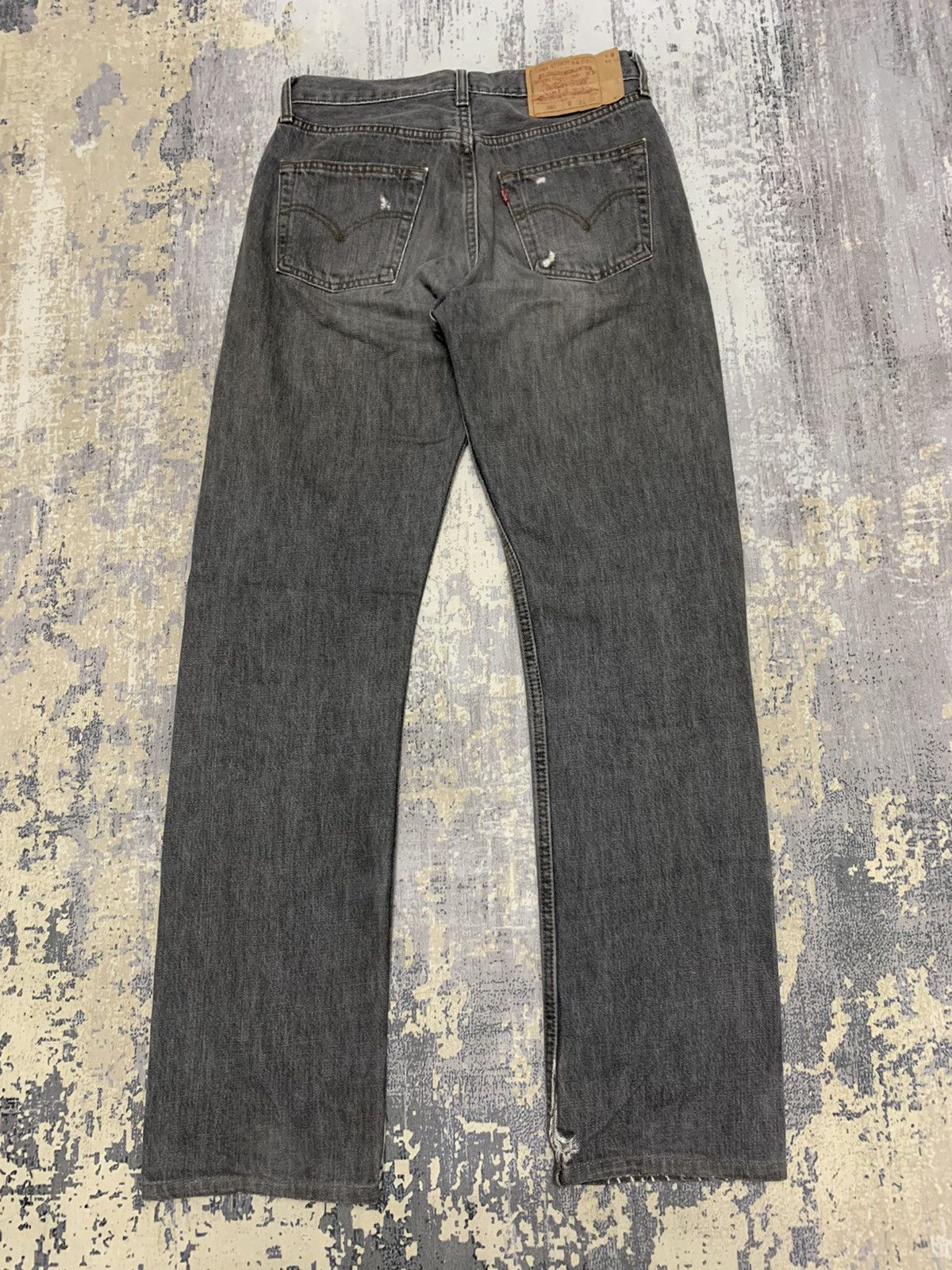 Levi's Vintage Levi’s 501 Jeans Distressed Denim W29x31.5 Size US 29 - 2 Thumbnail