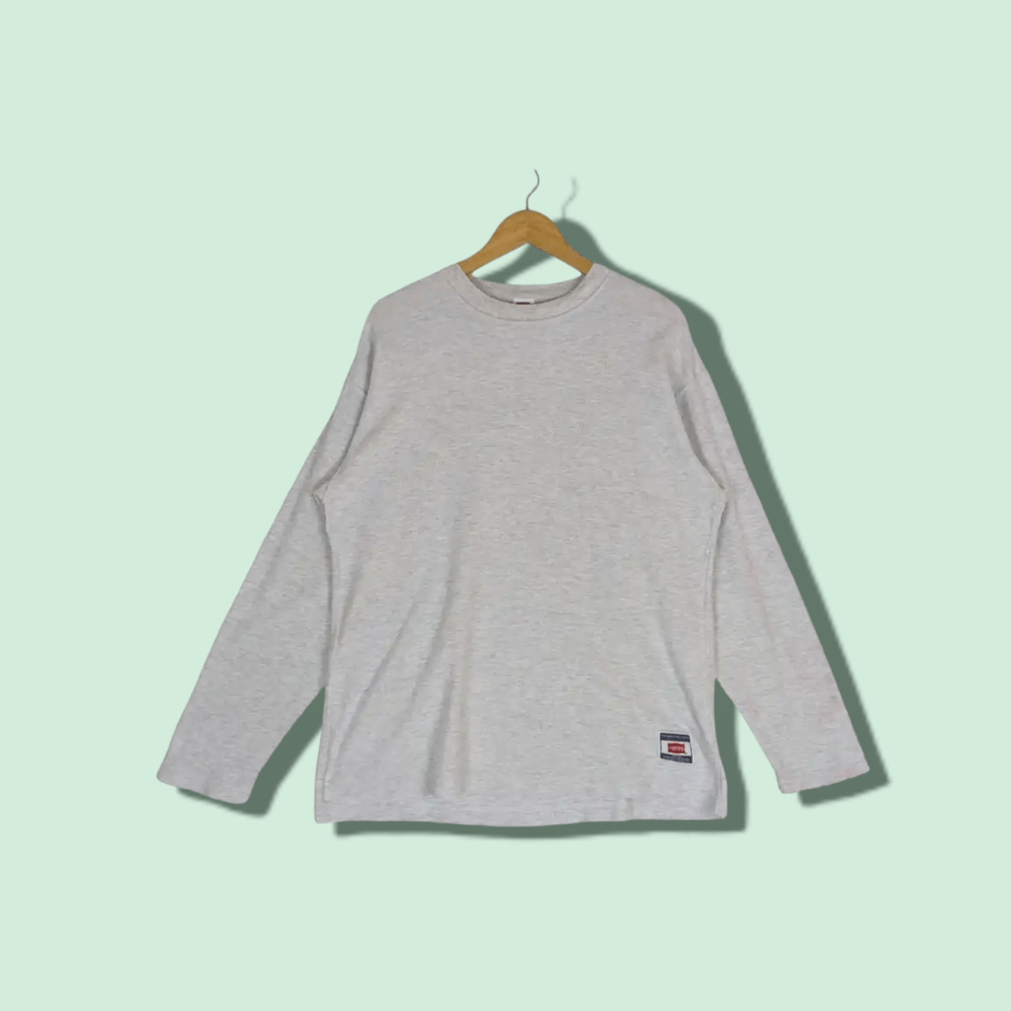 Hanes × Vintage Vintage 90's HANES Plain Jumper Pullover Sweatshirt Size US L / EU 52-54 / 3 - 1 Thumbnail