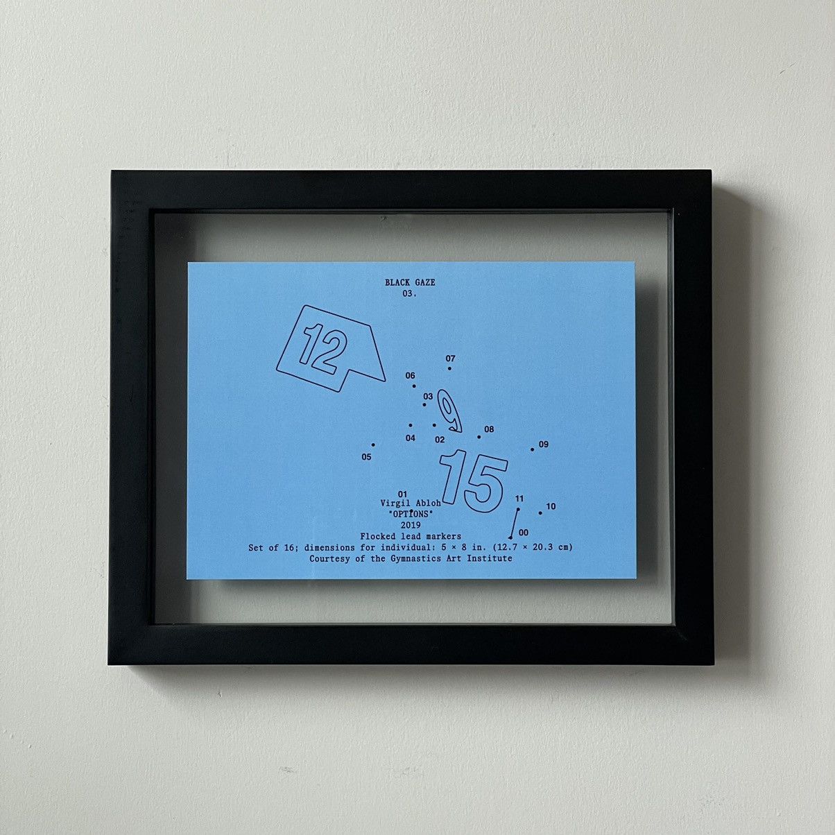 image of Virgil Abloh “Options” Poster in Blue, Men's