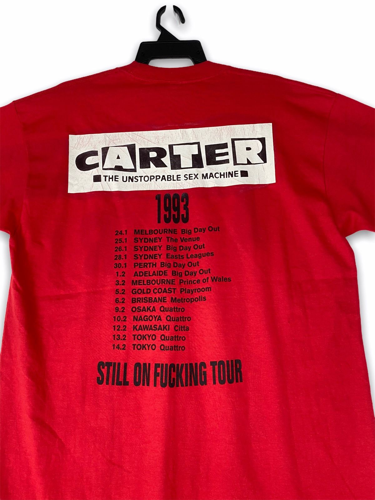 Band Tees Vintage rare 1993 Carter band uk tour Size US XL / EU 56 / 4 - 5 Thumbnail