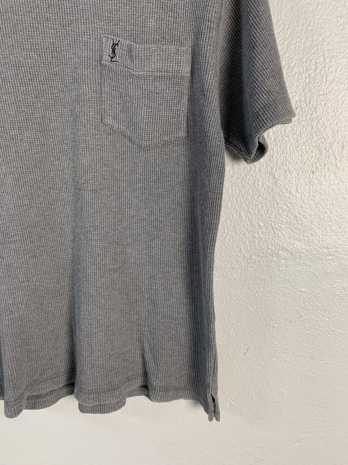 Yves Saint Laurent Yves Saint Laurent Pour Homme V-Neck Tee Size US M / EU 48-50 / 2 - 2 Thumbnail