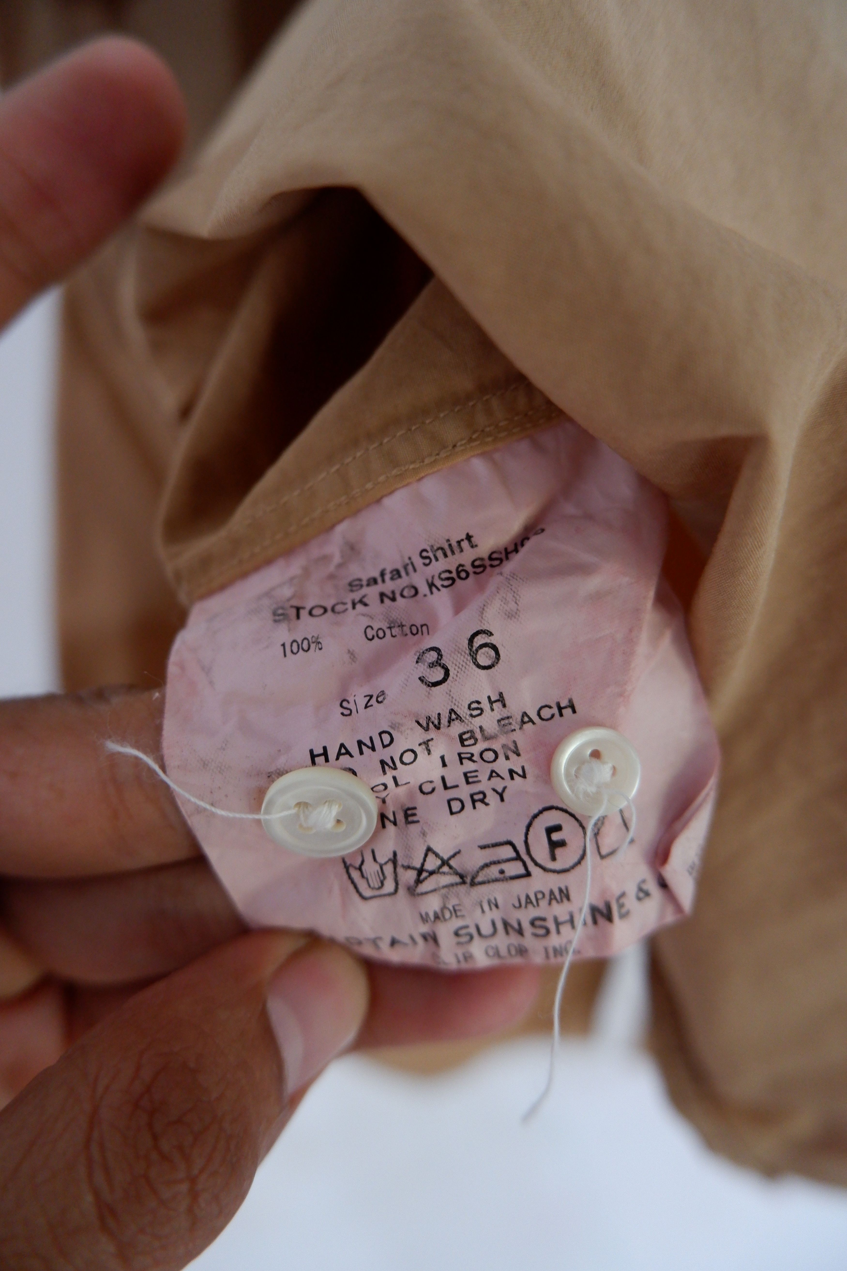 Kaptain Sunshine Vintage Kaptain Sunshine Cotton Safari Shirt Size US M / EU 48-50 / 2 - 7 Thumbnail