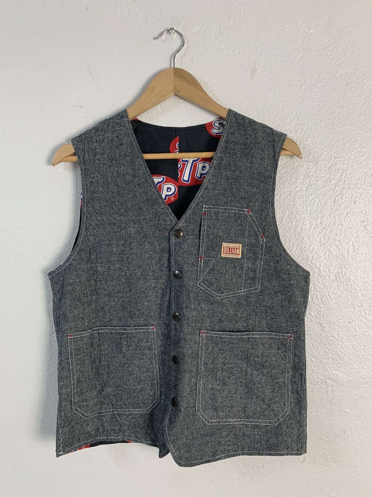 Japanese Brand STP All Over Printed Reversible Vest Size US S / EU 44-46 / 1 - 8 Thumbnail
