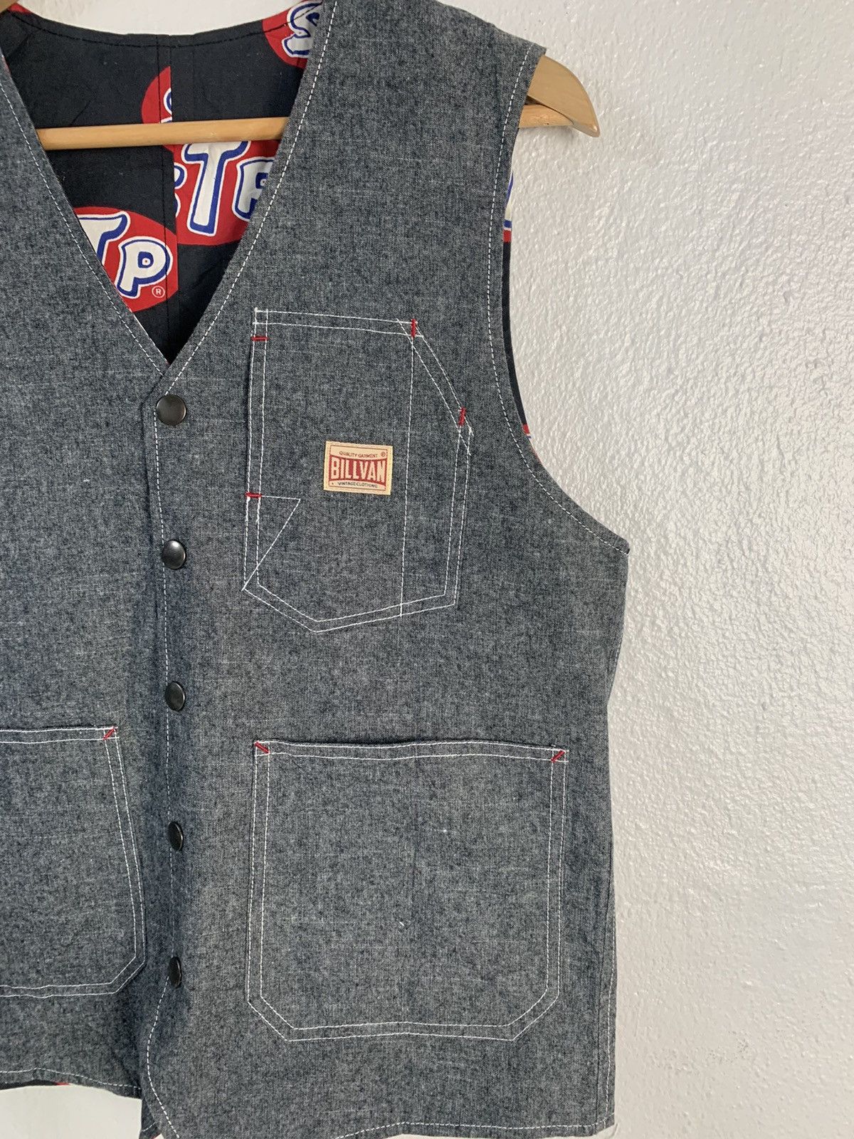 Japanese Brand STP All Over Printed Reversible Vest Size US S / EU 44-46 / 1 - 9 Thumbnail