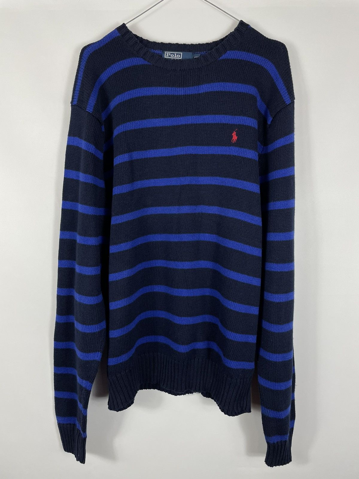 Polo Ralph Lauren Vintage Polo Ralph Lauren USA Striped Heavy Knit Sweater Size US XXL / EU 58 / 5 - 2 Thumbnail