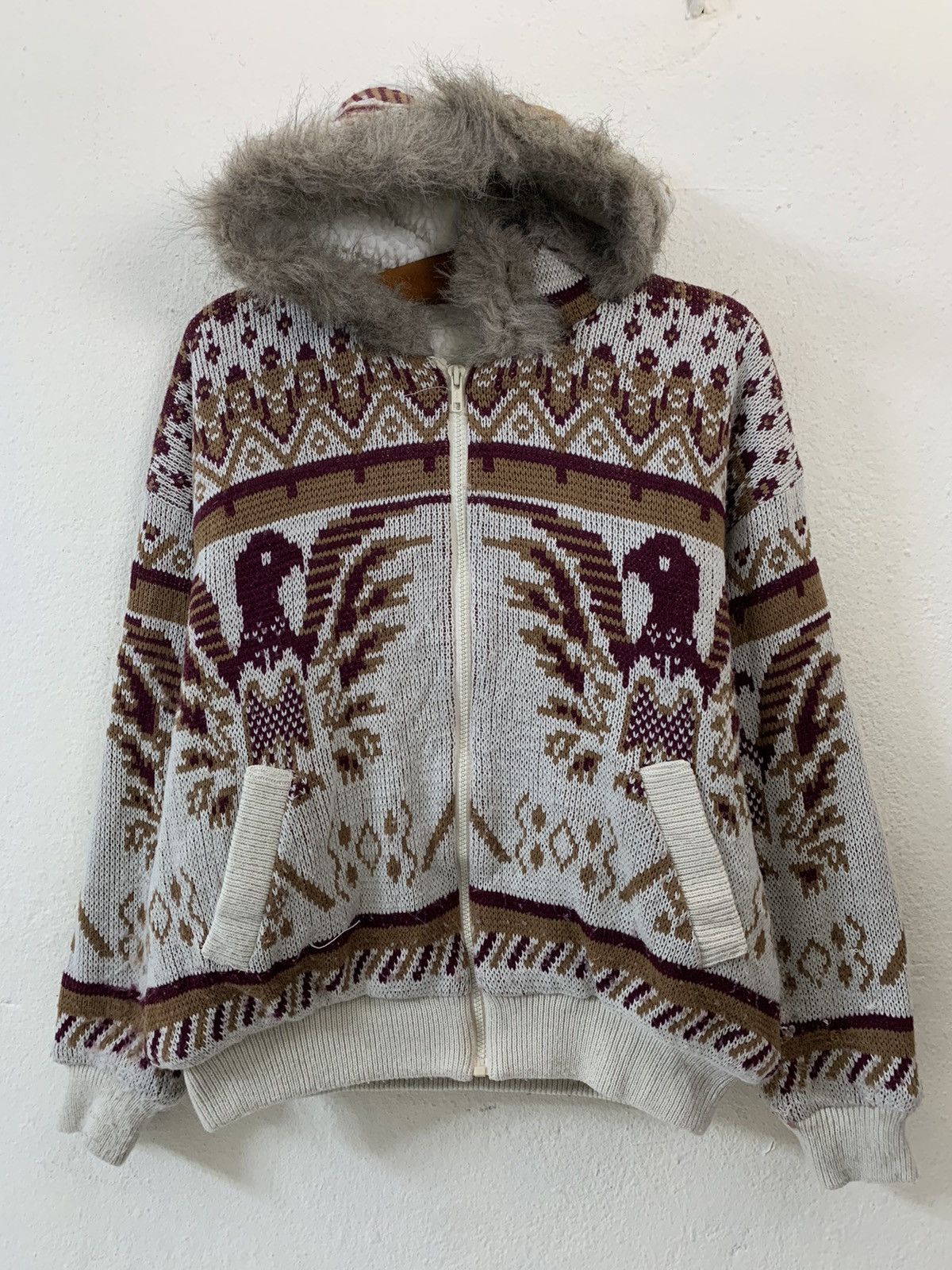 Art Comes First Horizon Dream Hawk Knitwear Jacket Size US L / EU 52-54 / 3 - 1 Thumbnail