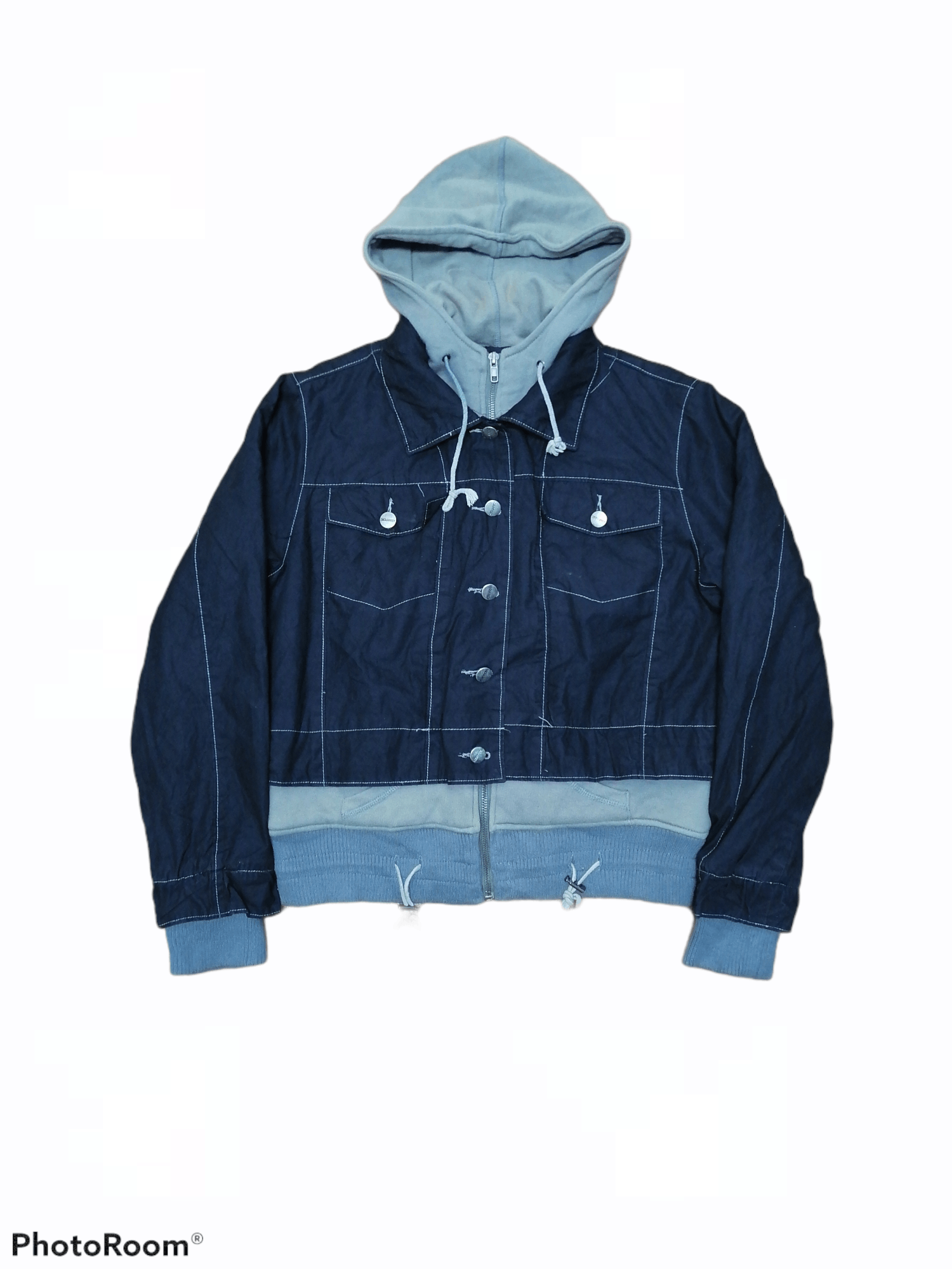 Dsquared2 Double Layer Sweater With Hoodie Jackets