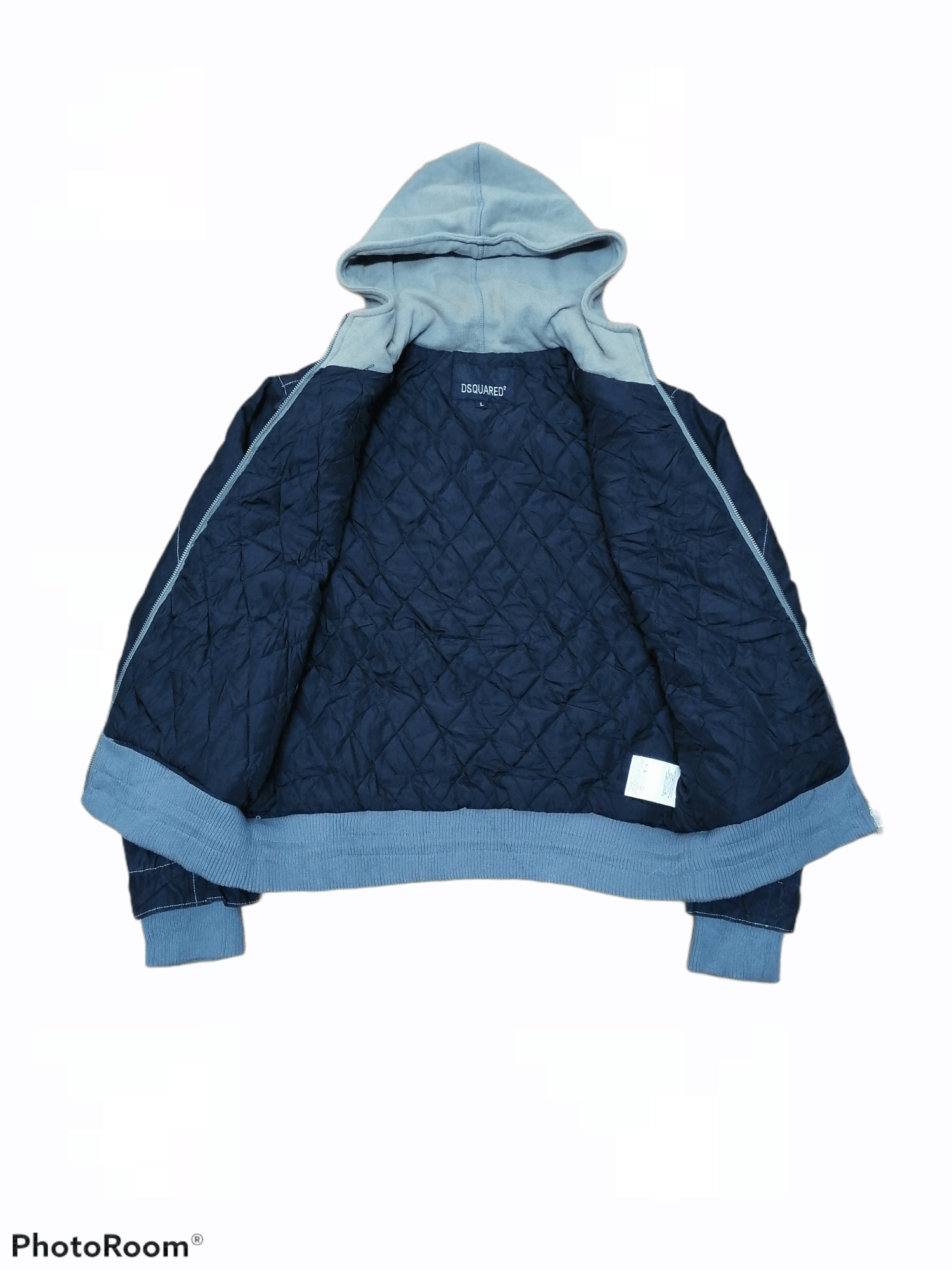 Dsquared2 × Vintage Dsquared2 Double Layer Sweater With Hoodie Jackets Size US M / EU 48-50 / 2 - 5 Thumbnail