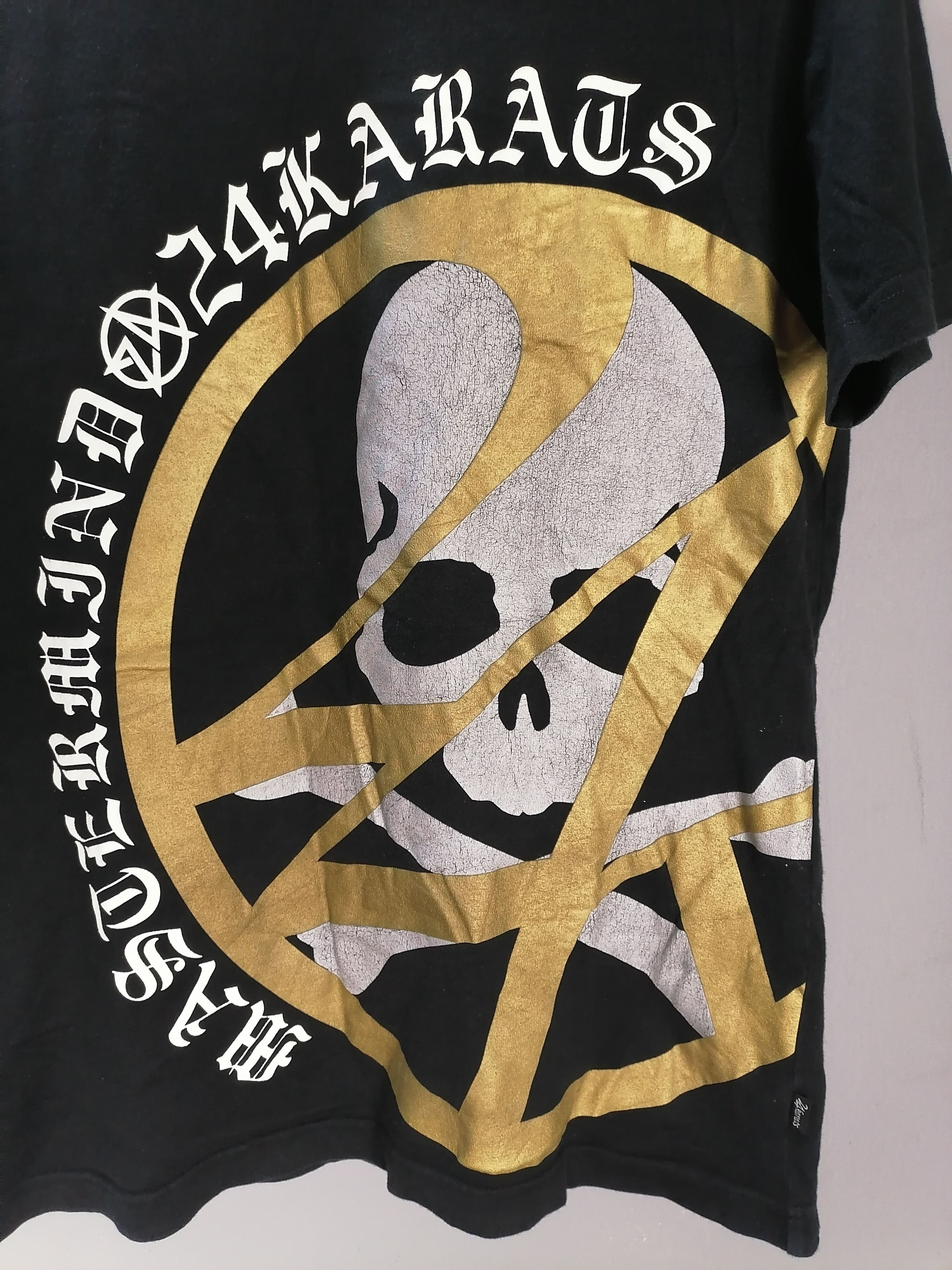 Mastermind Japan Mastermind Japan x 24 Karats Black T-shirts Size US L / EU 52-54 / 3 - 3 Thumbnail