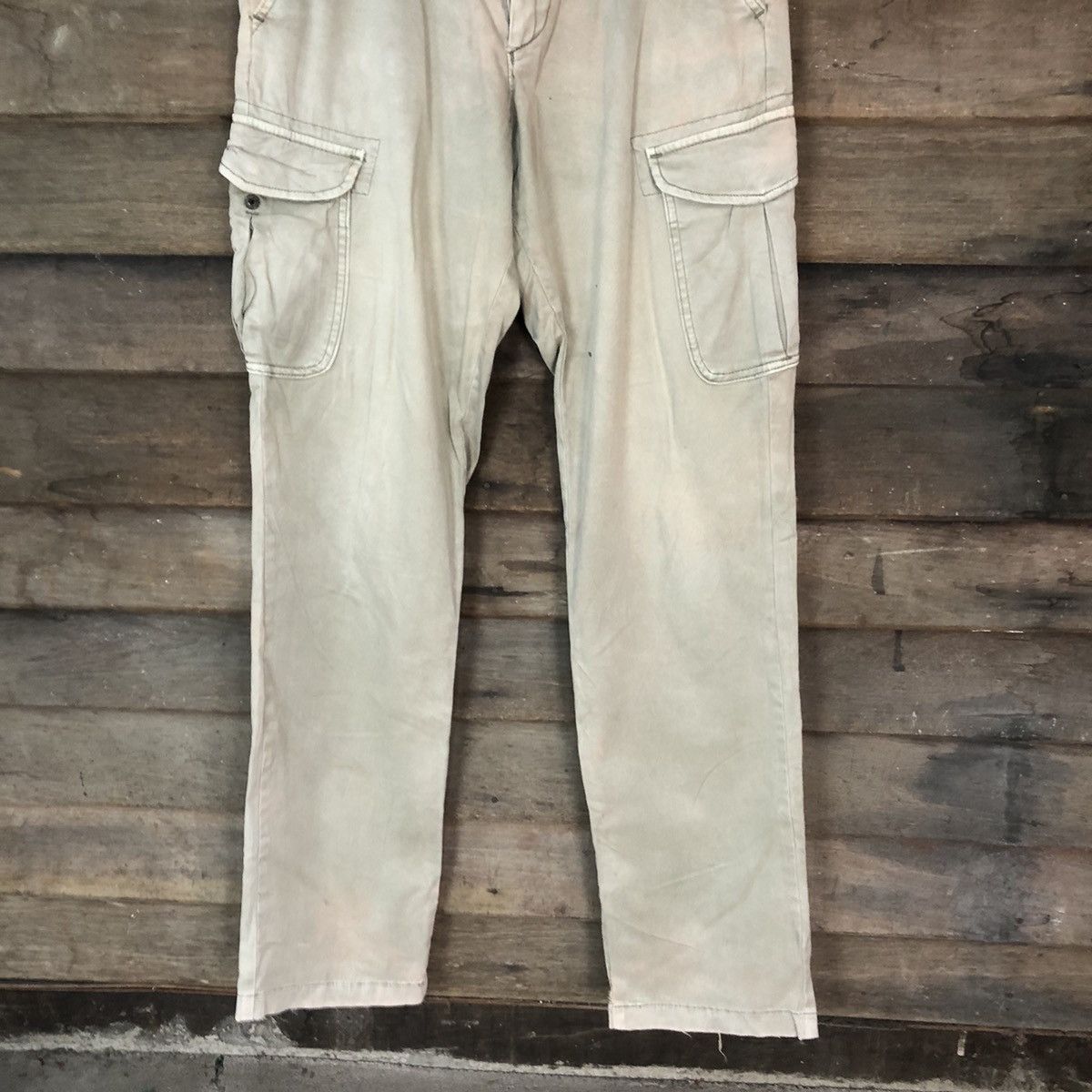 Japanese Brand × Uniqlo Uniqlo Brown faded utility distressed Cargo Pants #7055 Size US 31 - 3 Thumbnail