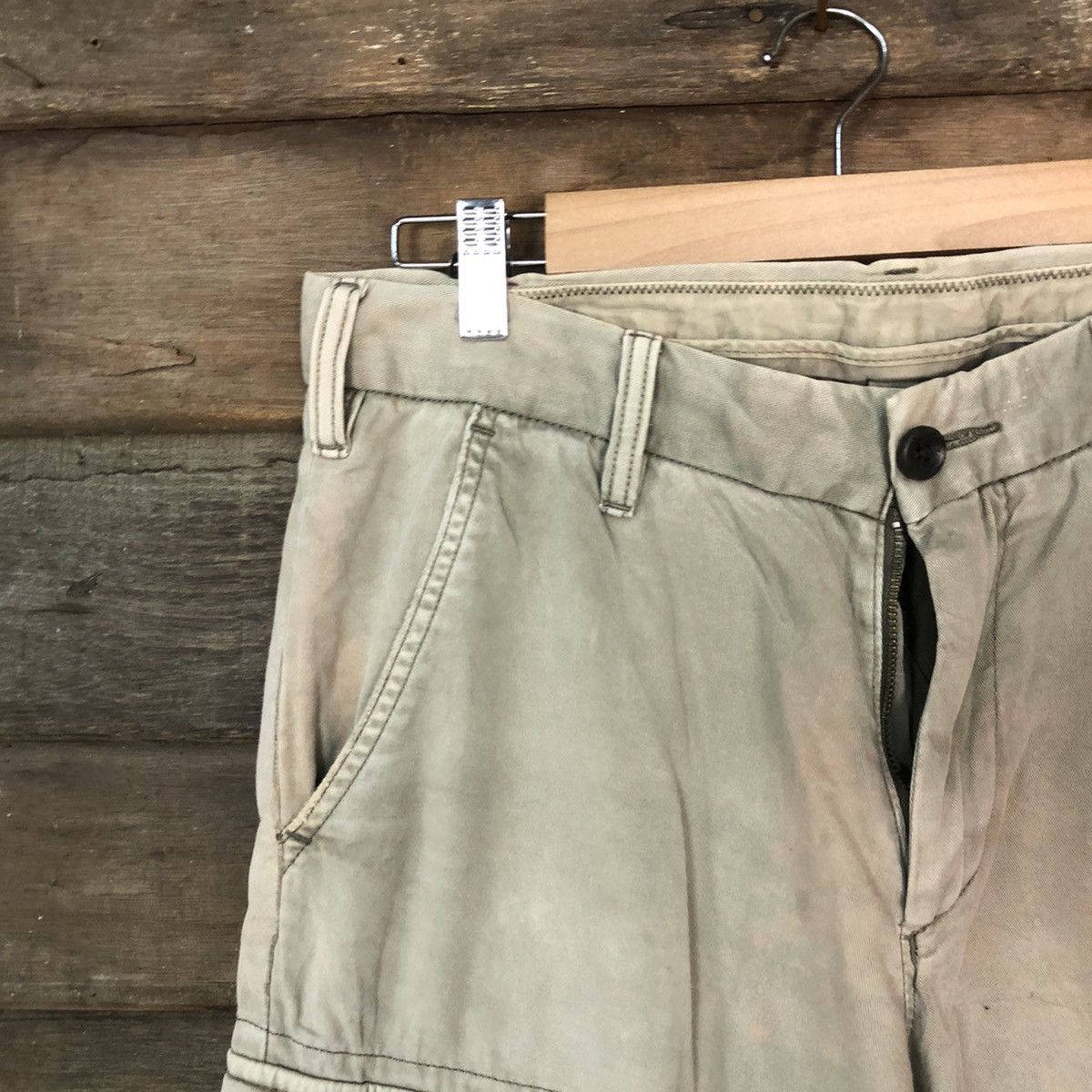 Japanese Brand × Uniqlo Uniqlo Brown faded utility distressed Cargo Pants #7055 Size US 31 - 4 Thumbnail