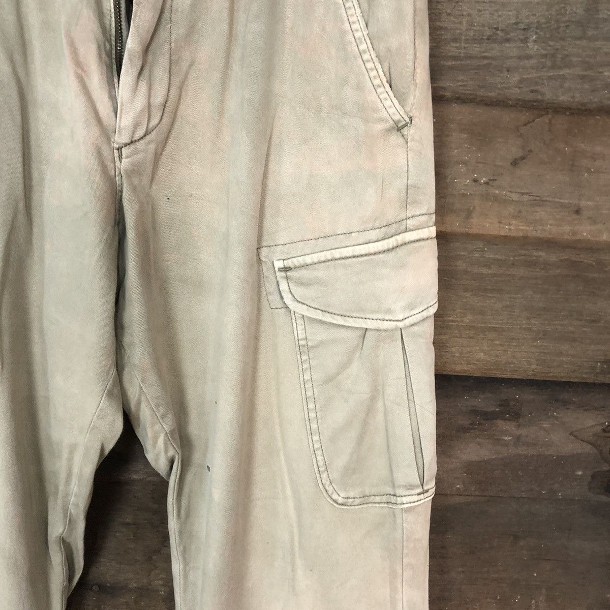 Japanese Brand × Uniqlo Uniqlo Brown faded utility distressed Cargo Pants #7055 Size US 31 - 7 Thumbnail