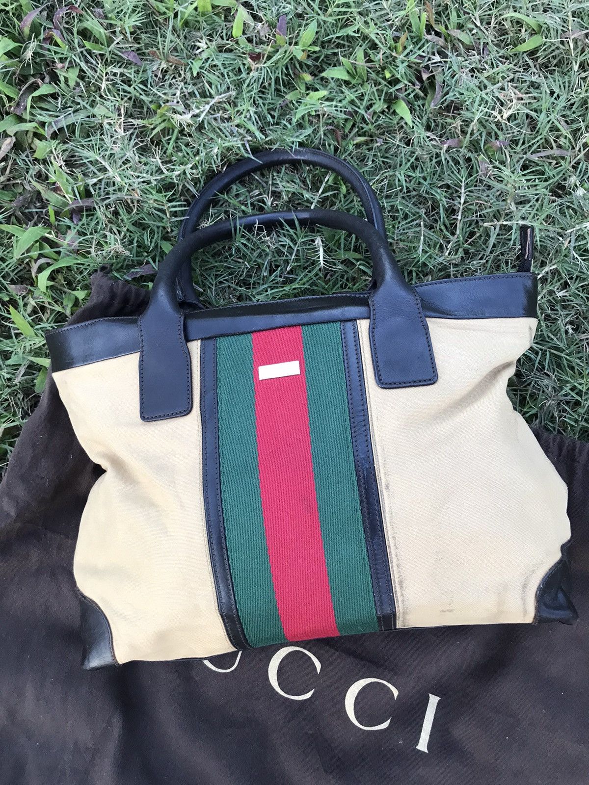 Vintage 🔥BEST OFFER 🔥Vintage Gucci handbag Size ONE SIZE - 3 Thumbnail