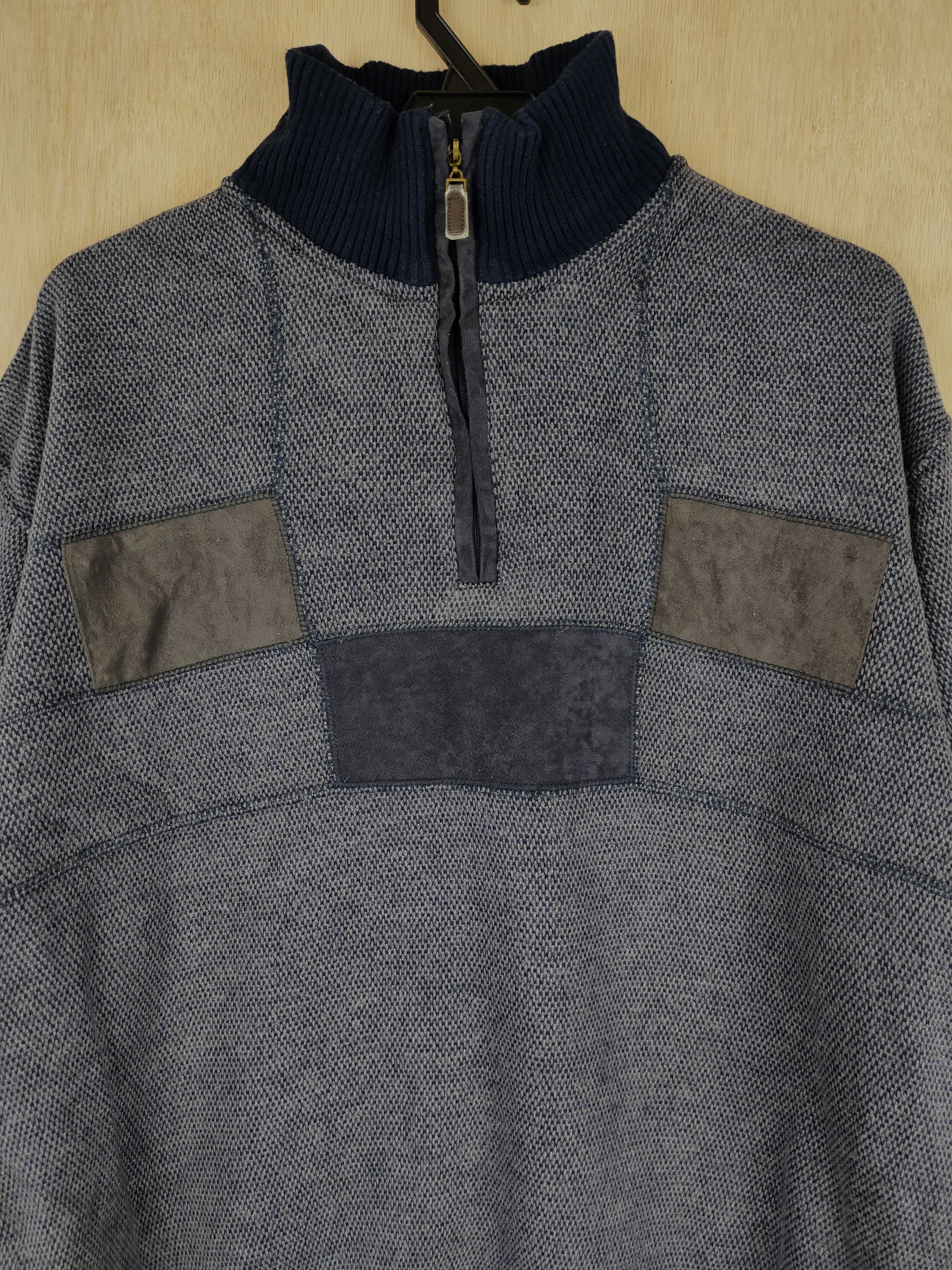 Homespun Knitwear Lindbergh Dark Blue Sweater knitwear vintage #4269 Size US M / EU 48-50 / 2 - 2 Thumbnail