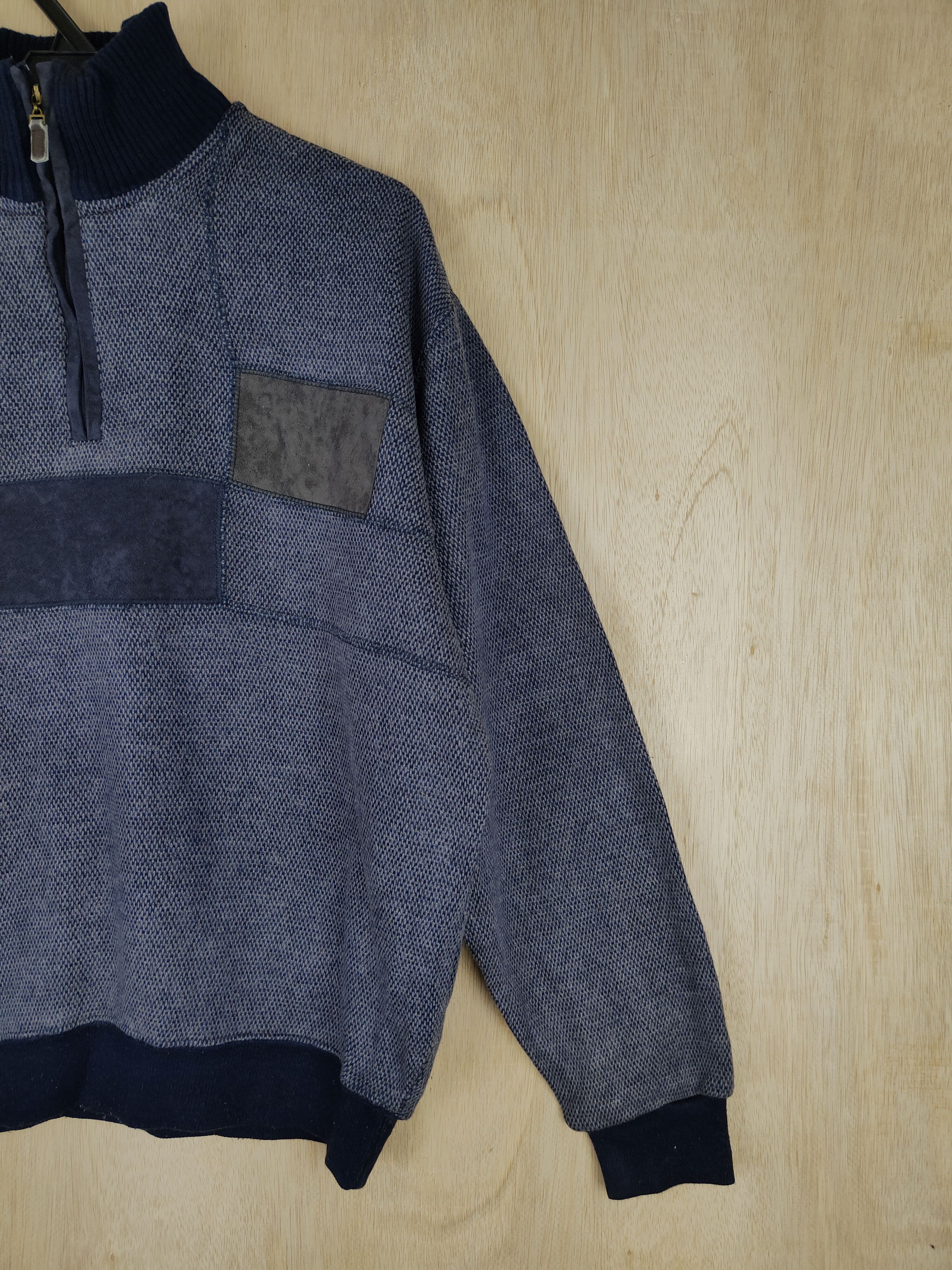 Homespun Knitwear Lindbergh Dark Blue Sweater knitwear vintage #4269 Size US M / EU 48-50 / 2 - 4 Thumbnail