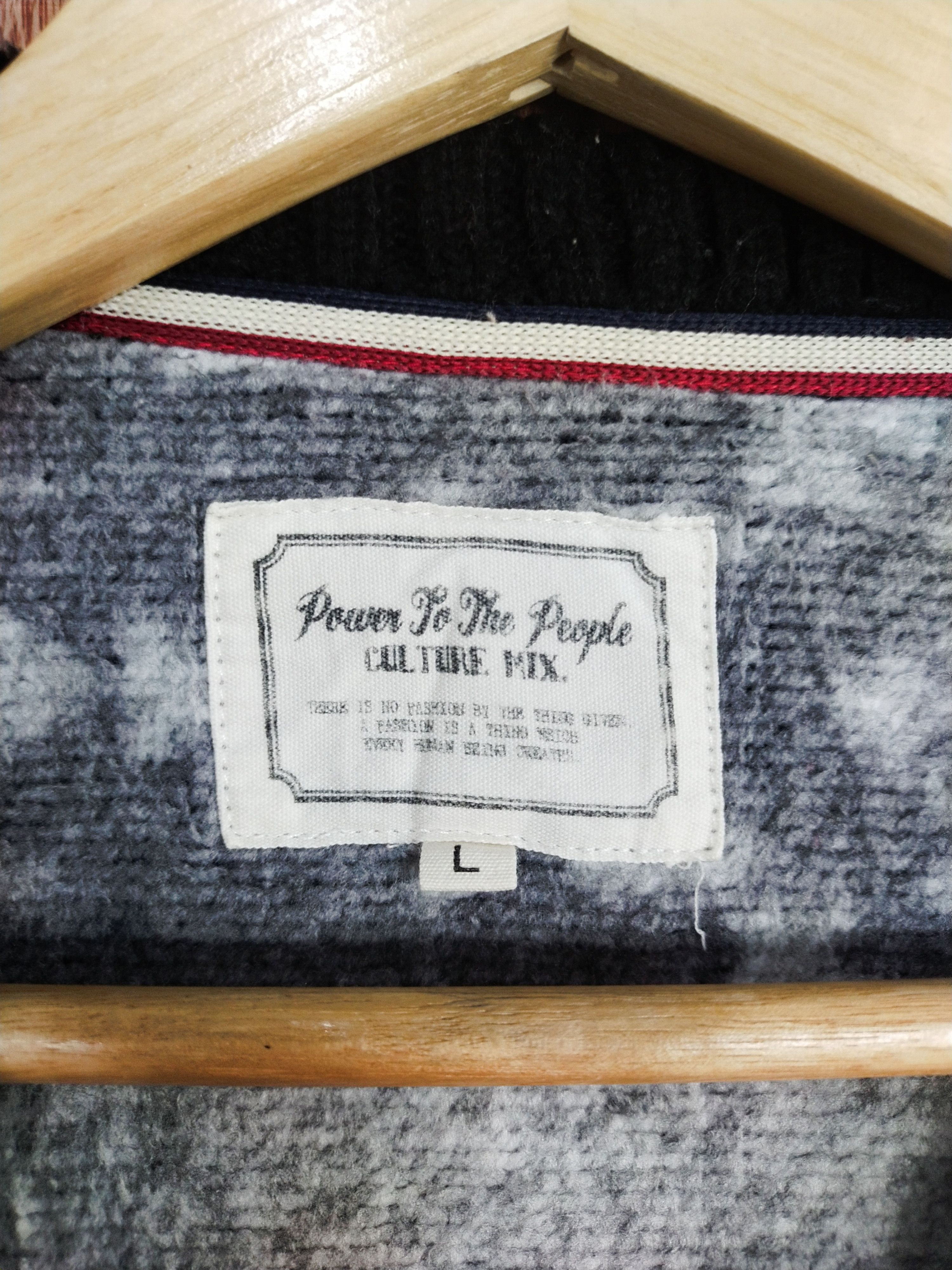 Vintage Power To The People gray navajo art stripe knitwear #S157 Size US M / EU 48-50 / 2 - 5 Thumbnail