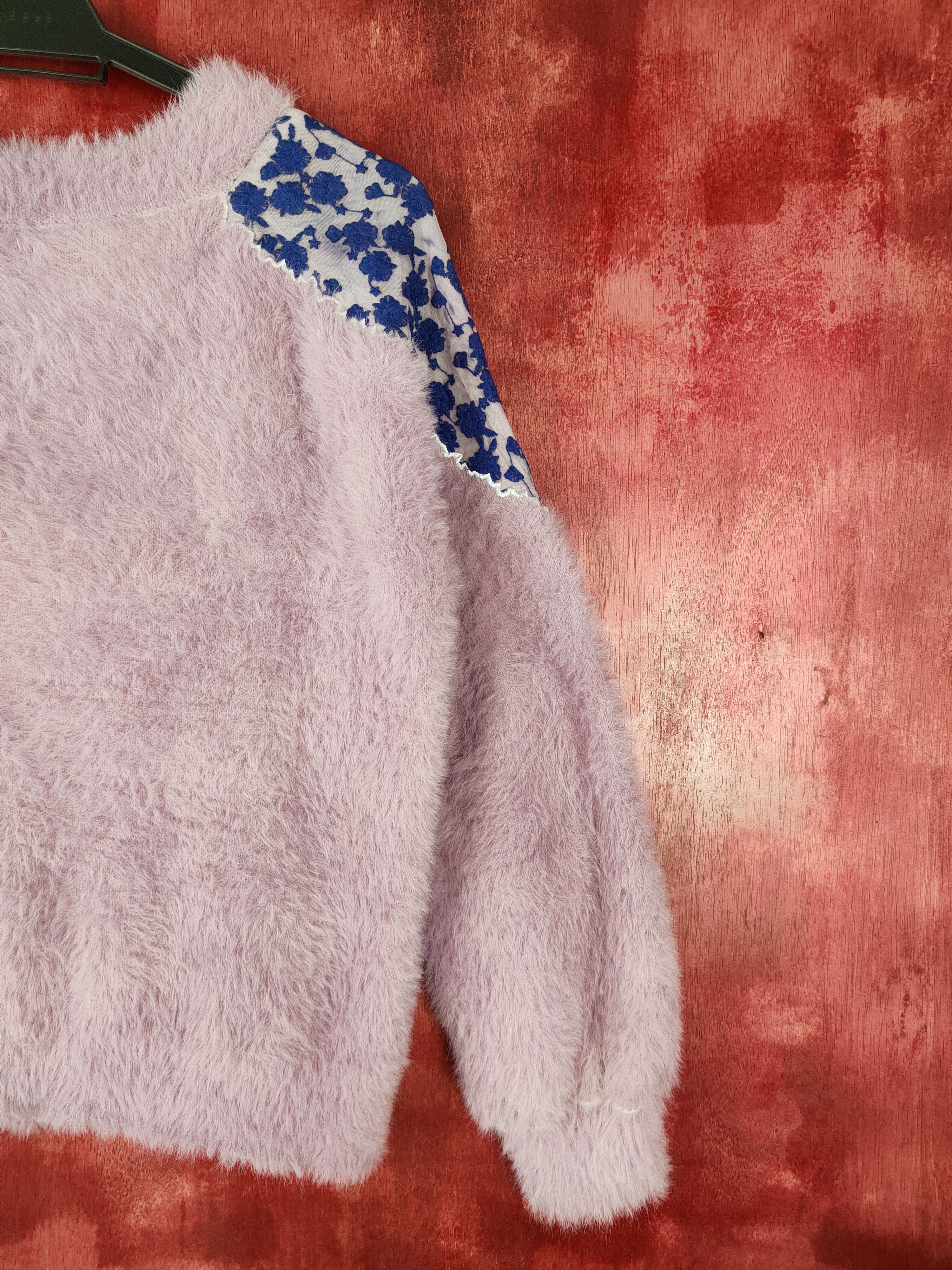 Japanese Brand Majestic Legon Purple Shag Shaggy Fur Mohair Knitwear #S372 Size M / US 6-8 / IT 42-44 - 9 Thumbnail