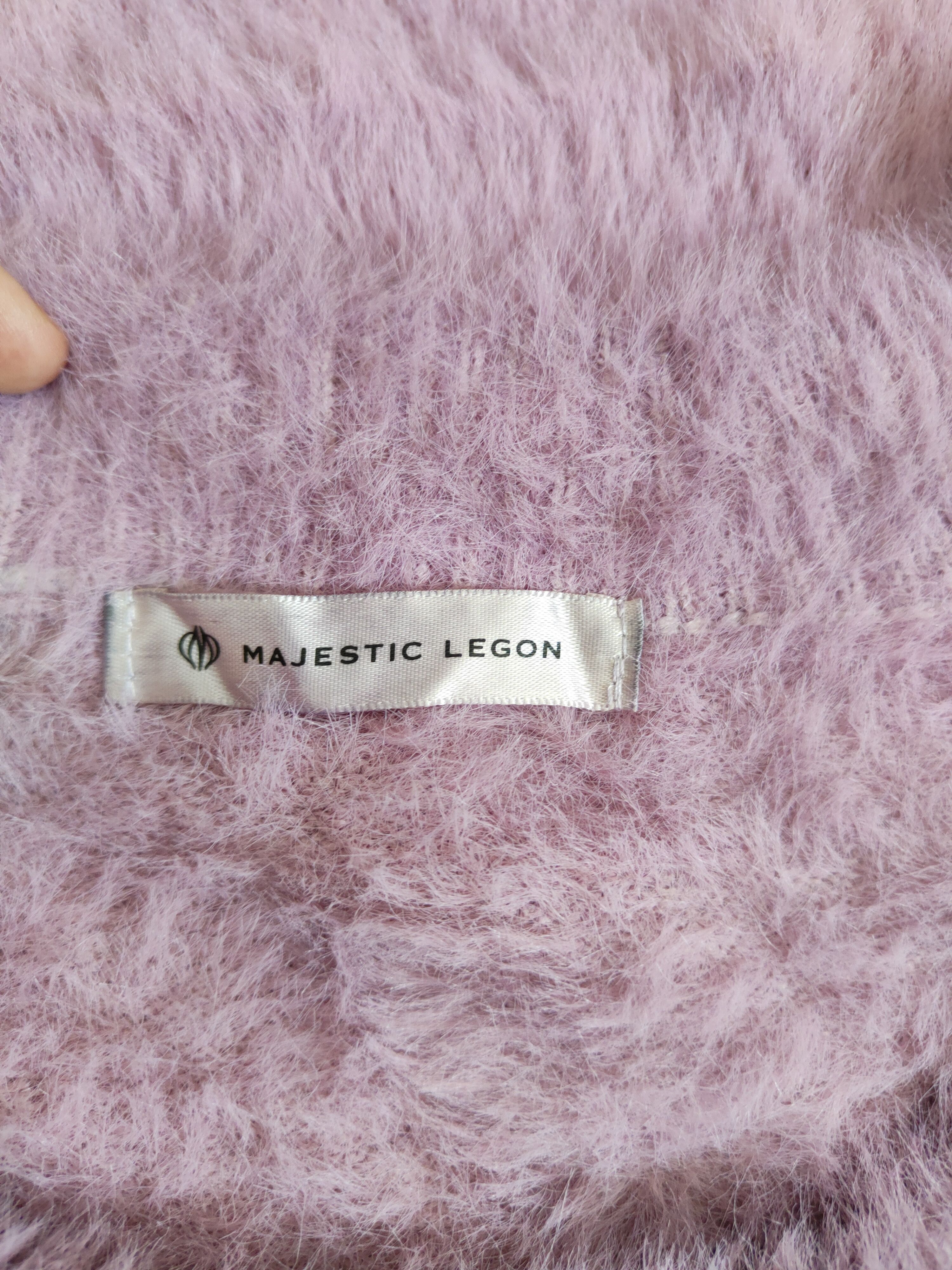 Japanese Brand Majestic Legon Purple Shag Shaggy Fur Mohair Knitwear #S372 Size M / US 6-8 / IT 42-44 - 12 Thumbnail