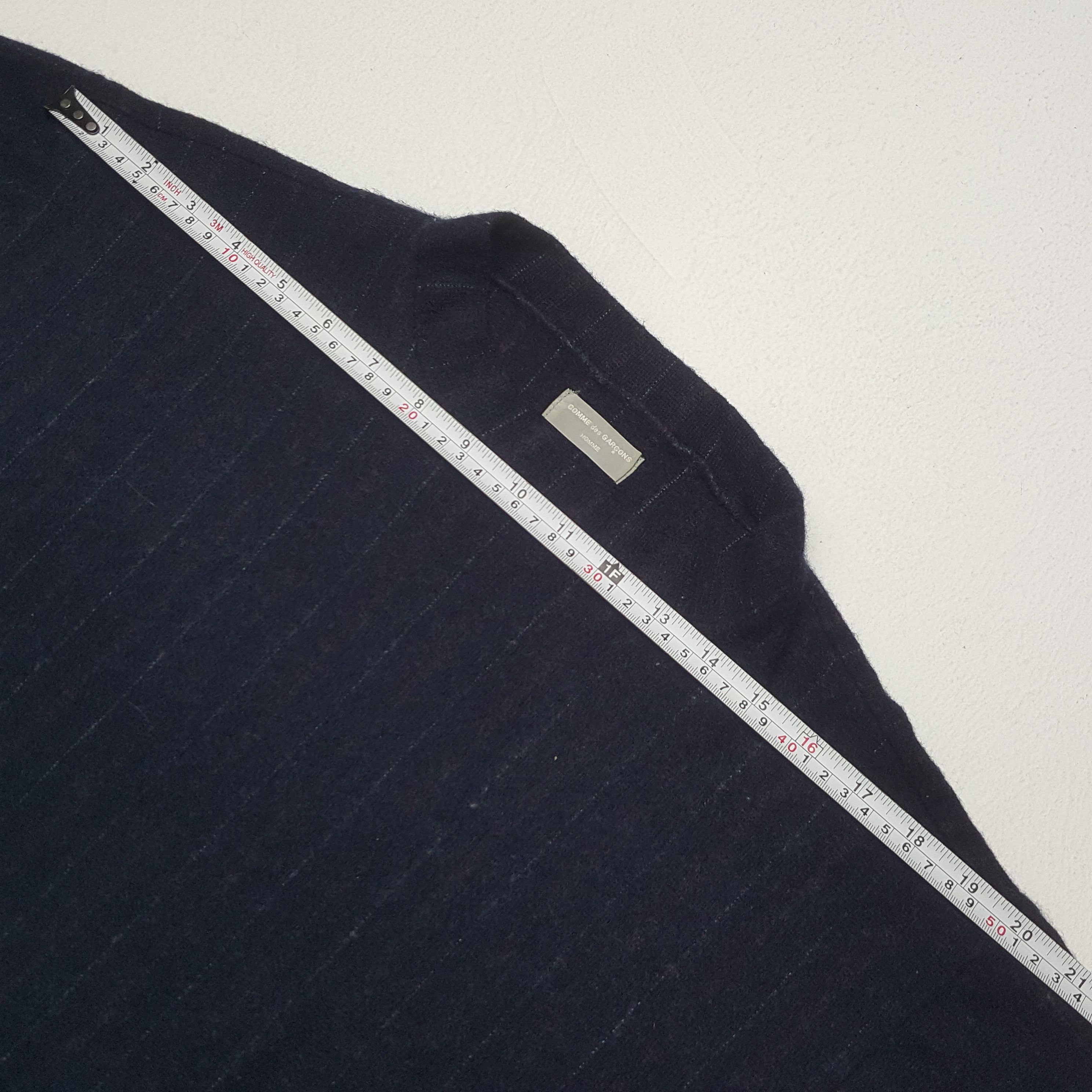 Comme des Garcons × Vintage Vintage Comme des Garcons Striped Wool Sweatshirt Size US M / EU 48-50 / 2 - 4 Thumbnail