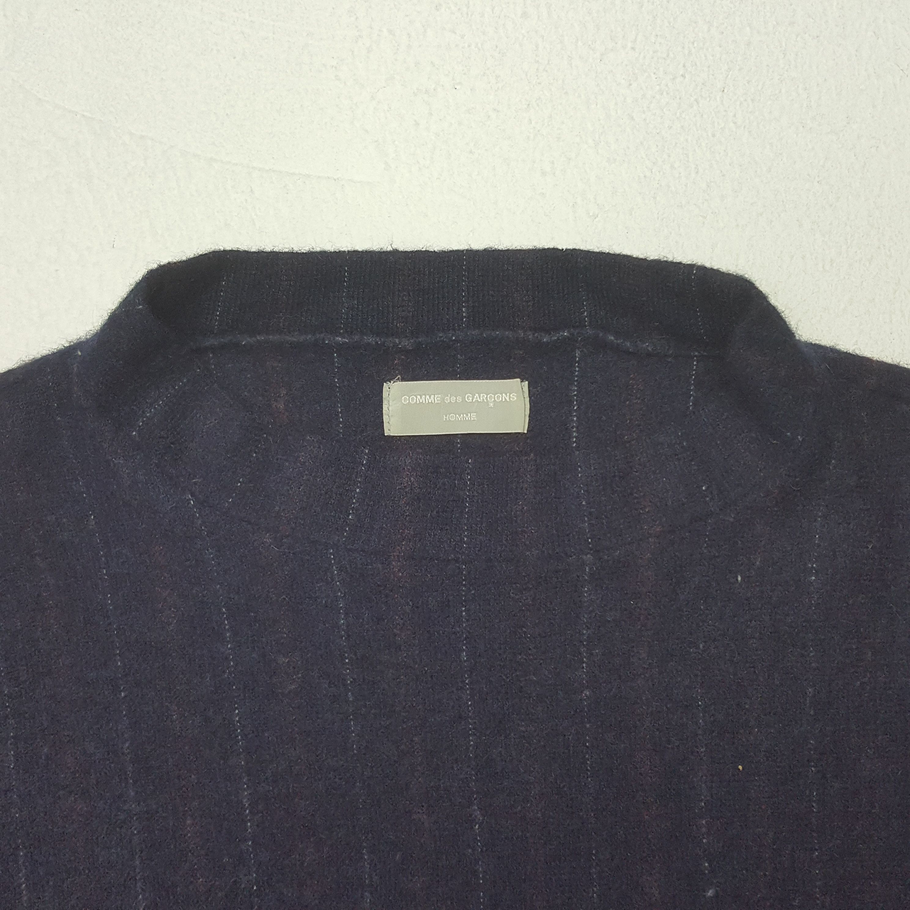 Comme des Garcons × Vintage Vintage Comme des Garcons Striped Wool Sweatshirt Size US M / EU 48-50 / 2 - 3 Thumbnail
