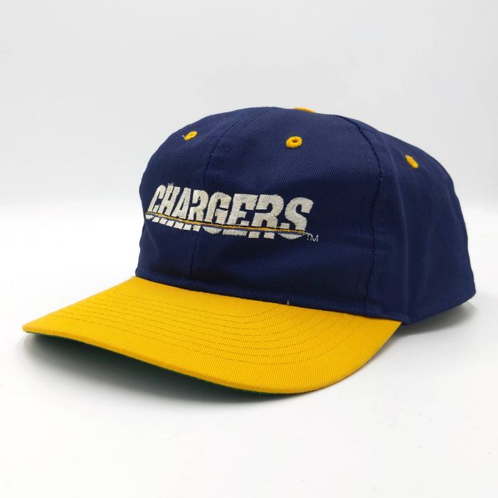 Vintage San Diego Chargers Sports Specialties Wool Script Fitted Hat Cap  Rare