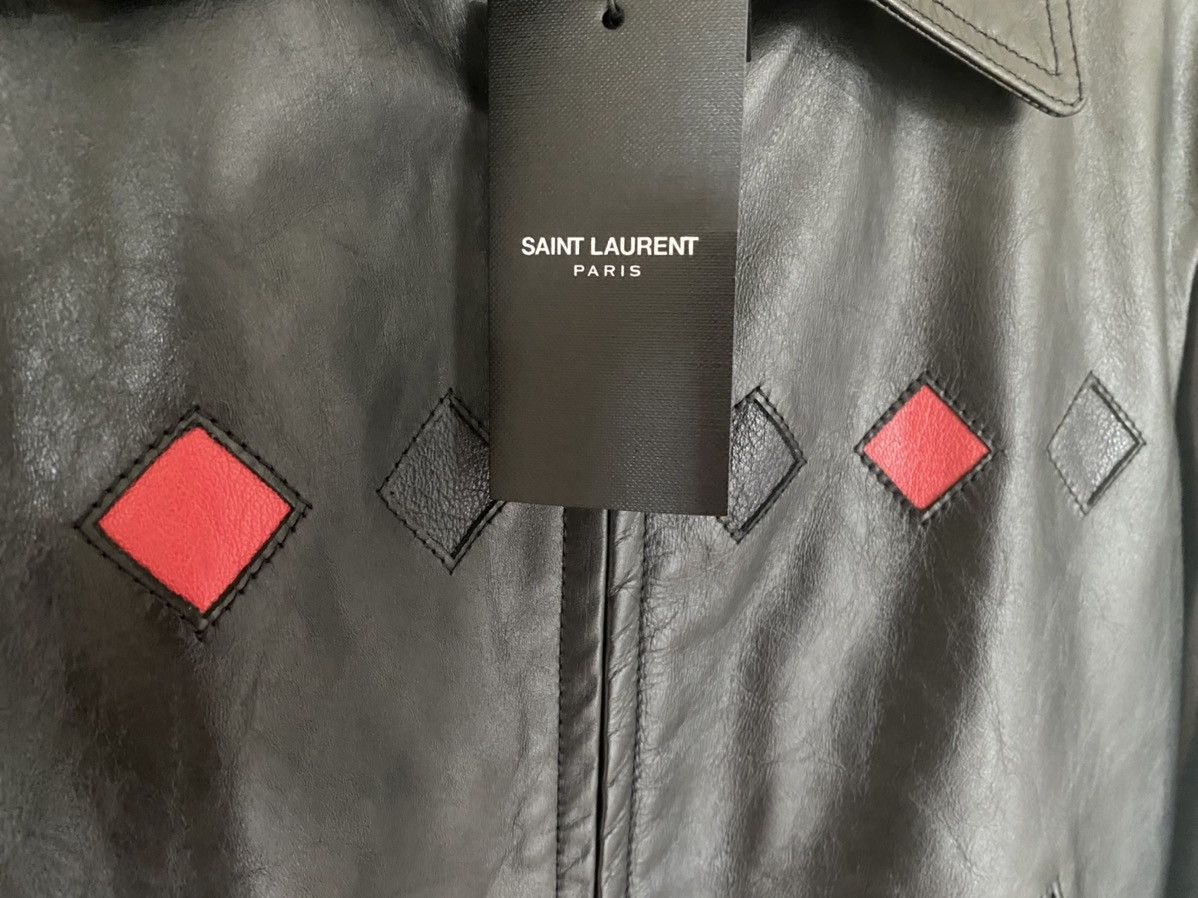 Saint Laurent Paris SS20 $4250 Saint Laurent diamond black leather jacket Geazy Size US S / EU 44-46 / 1 - 18 Thumbnail