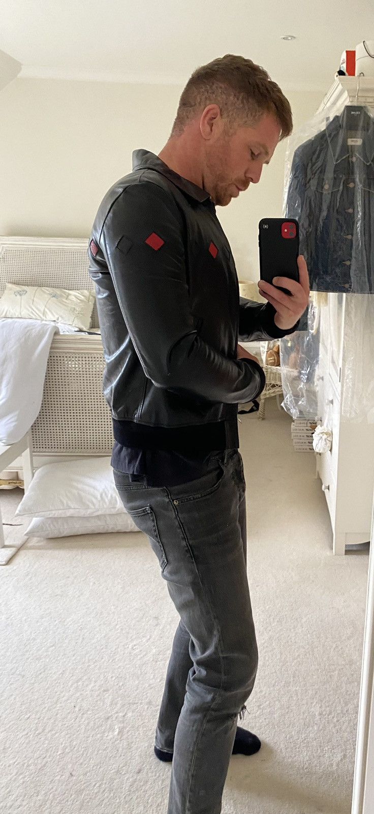 Saint Laurent Paris SS20 $4250 Saint Laurent diamond black leather jacket Geazy Size US S / EU 44-46 / 1 - 7 Thumbnail
