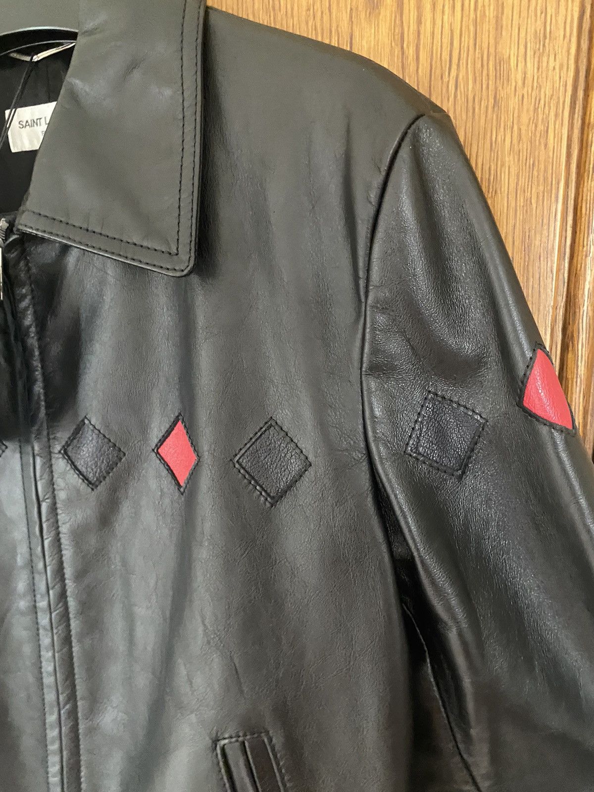 Saint Laurent Paris SS20 $4250 Saint Laurent diamond black leather jacket Geazy Size US S / EU 44-46 / 1 - 17 Thumbnail