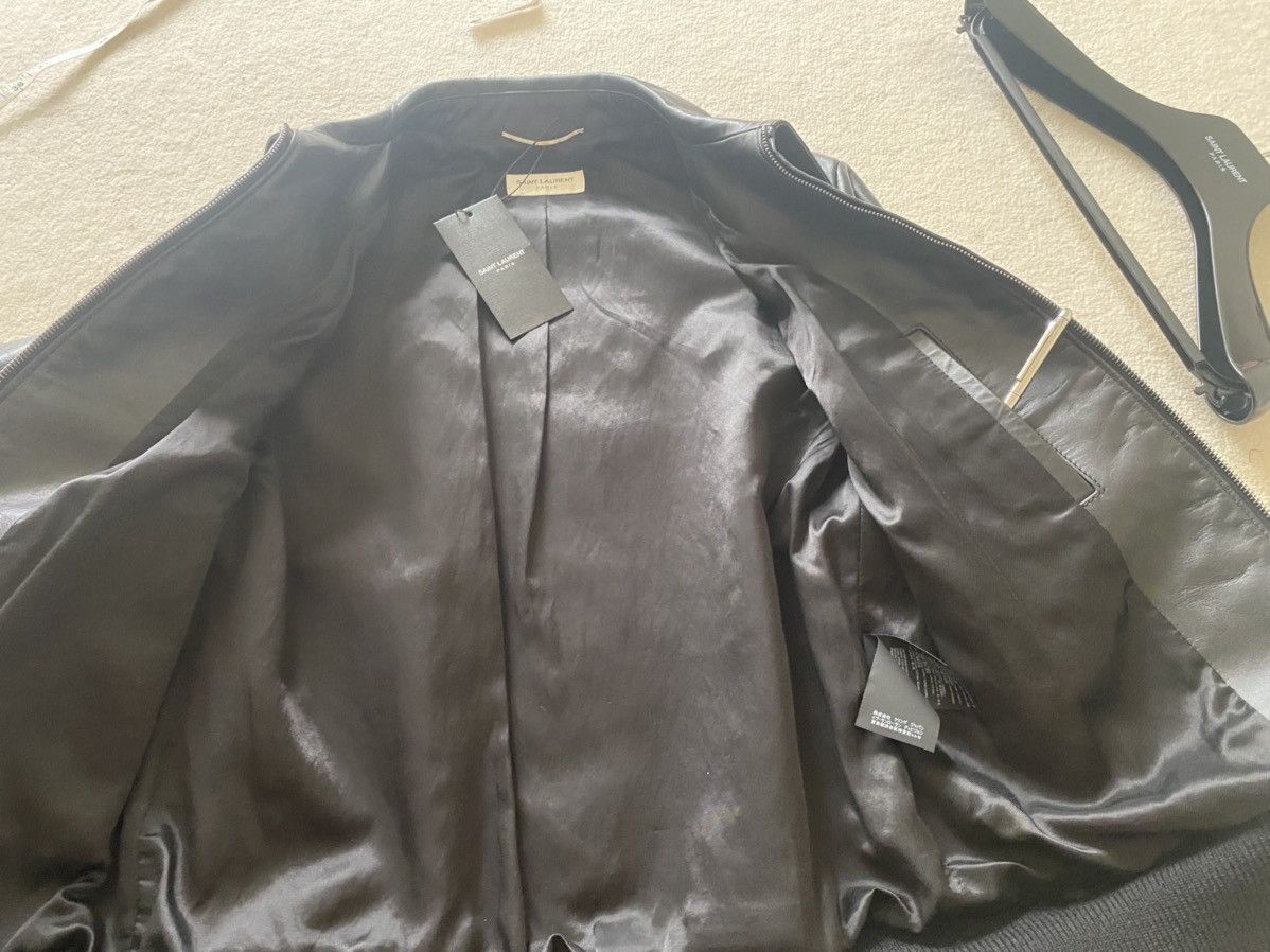 Saint Laurent Paris SS20 $4250 Saint Laurent diamond black leather jacket Geazy Size US S / EU 44-46 / 1 - 25 Thumbnail