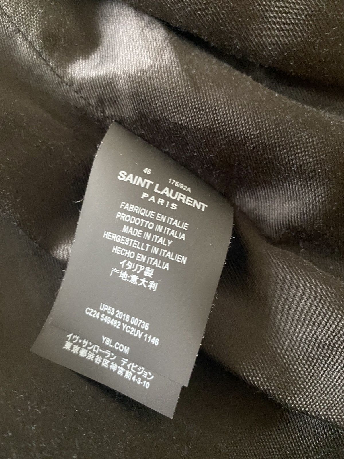 Saint Laurent Paris SS20 $4250 Saint Laurent diamond black leather jacket Geazy Size US S / EU 44-46 / 1 - 10 Thumbnail
