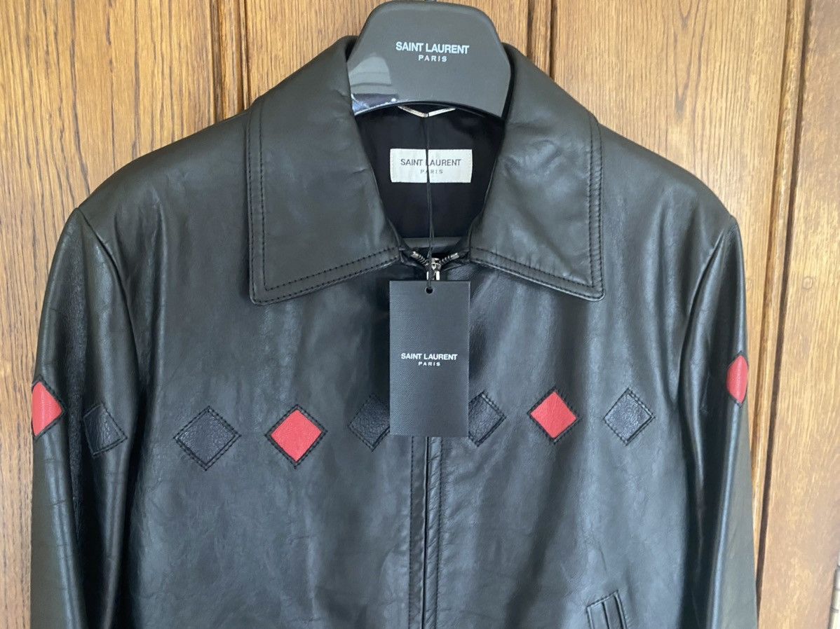 Saint Laurent Paris SS20 $4250 Saint Laurent diamond black leather jacket Geazy Size US S / EU 44-46 / 1 - 4 Thumbnail