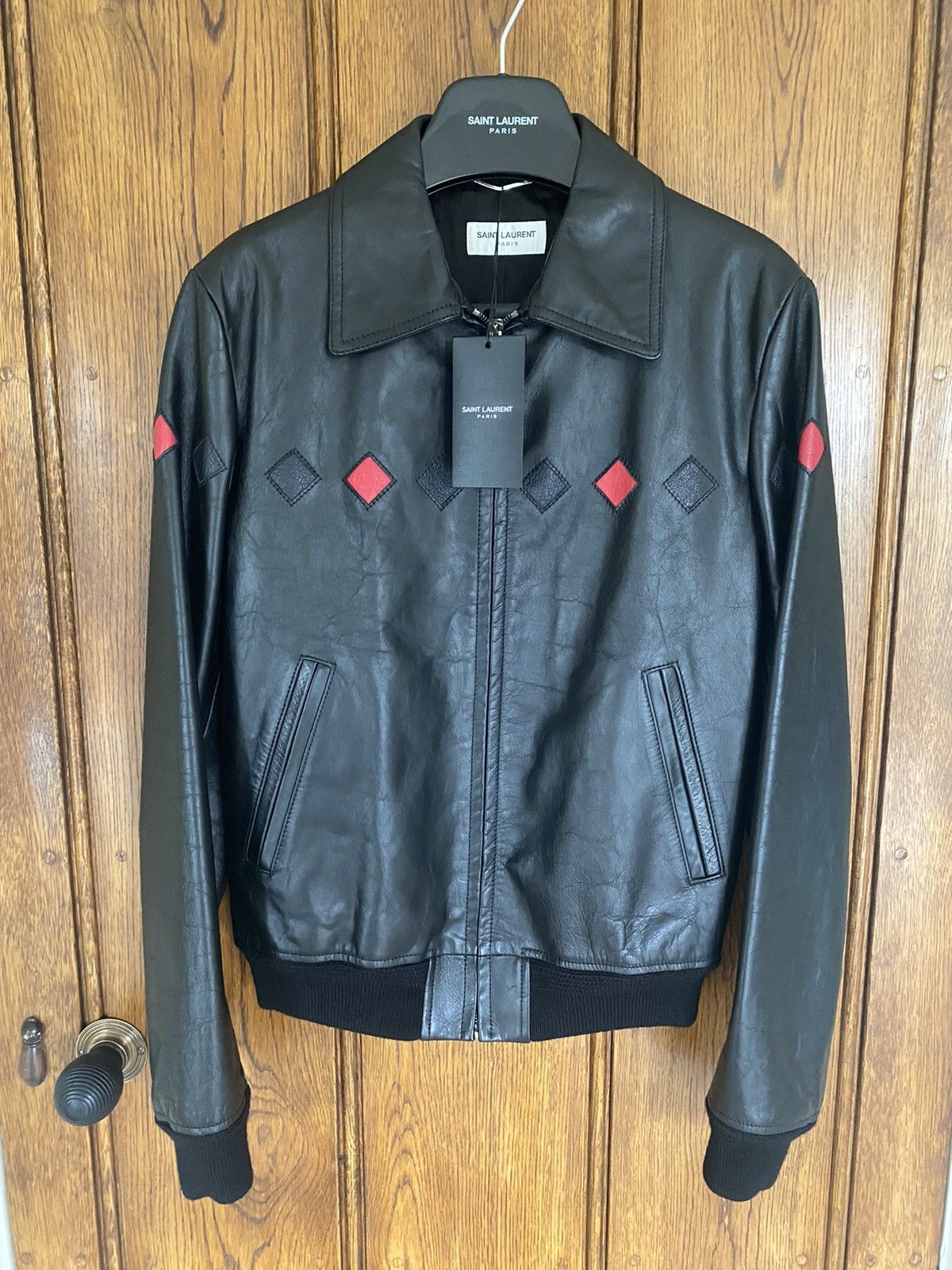 Saint Laurent Paris SS20 $4250 Saint Laurent diamond black leather jacket Geazy Size US S / EU 44-46 / 1 - 3 Thumbnail