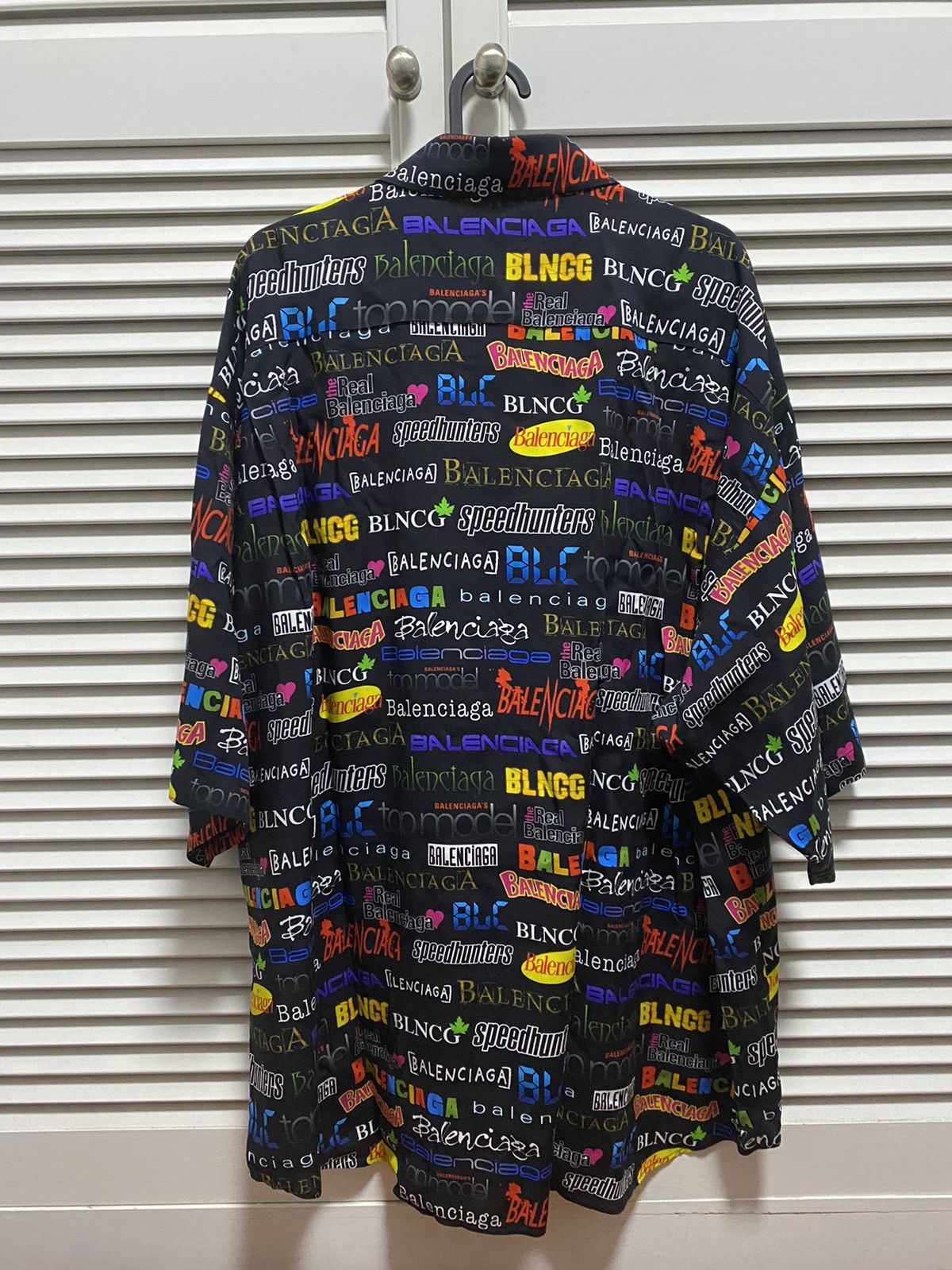 Balenciaga Multicolor TV Show Logo Pattern Shirt Size US M / EU 48-50 / 2 - 2 Thumbnail