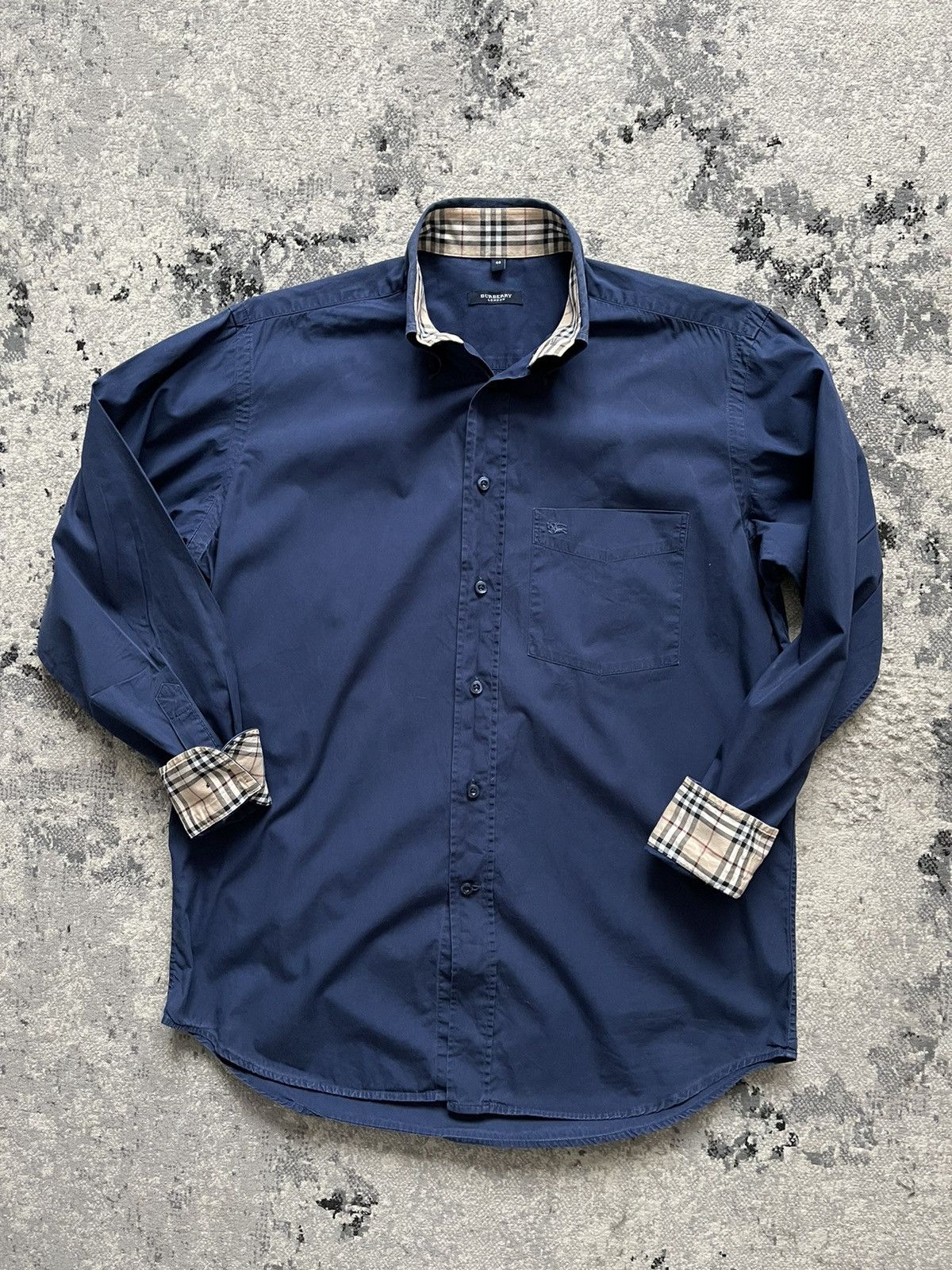 Burberry Burberry London Shirt blue vintage size L Size US L / EU 52-54 / 3 - 1 Thumbnail
