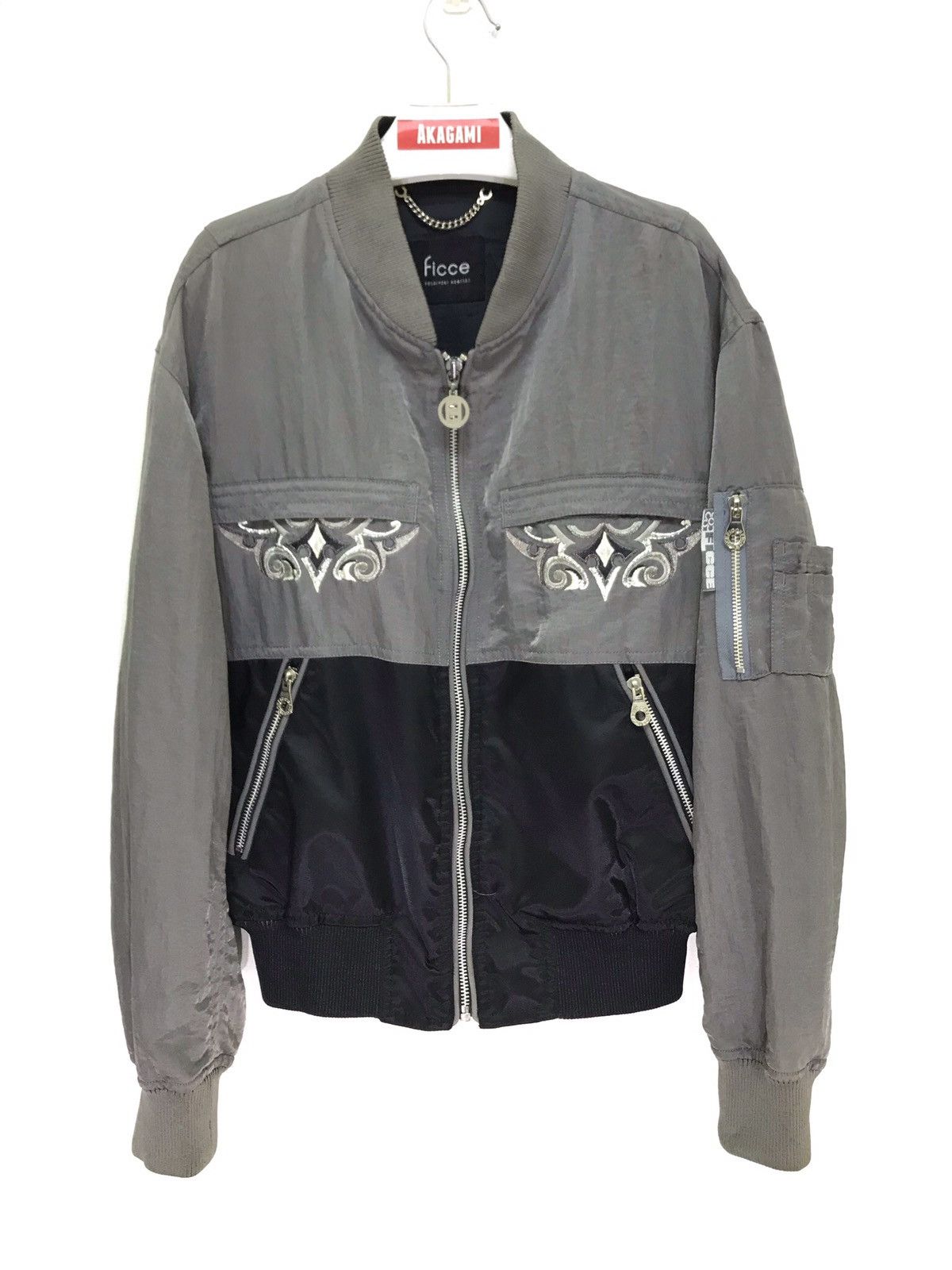 Japanese Brand 🔥Yoshiyuki Konishi Ficce MA-1 Bomber Jacket Embroydery Size US M / EU 48-50 / 2 - 3 Thumbnail