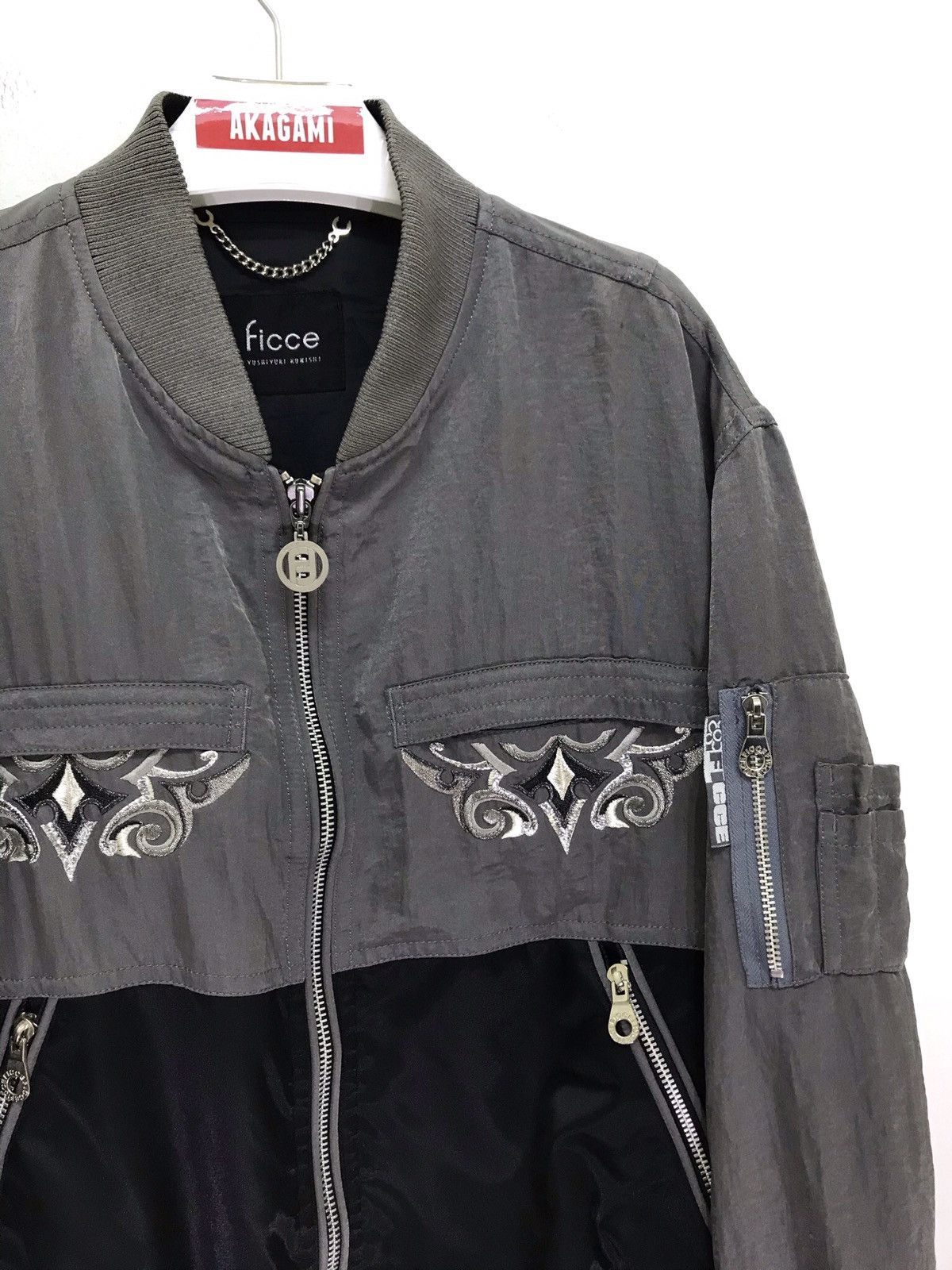 Japanese Brand 🔥Yoshiyuki Konishi Ficce MA-1 Bomber Jacket Embroydery Size US M / EU 48-50 / 2 - 5 Thumbnail