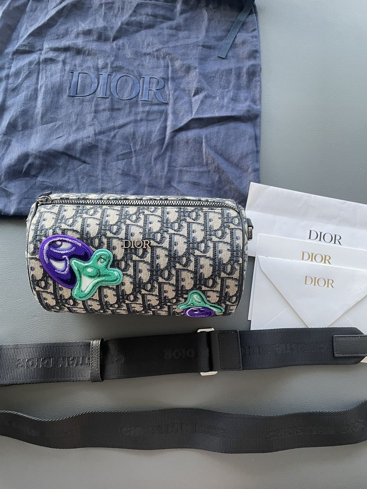 Dior Super Runway Dior x Kenny Scharf Oblique Saddle Keepall Bag Size ONE SIZE - 20 Thumbnail
