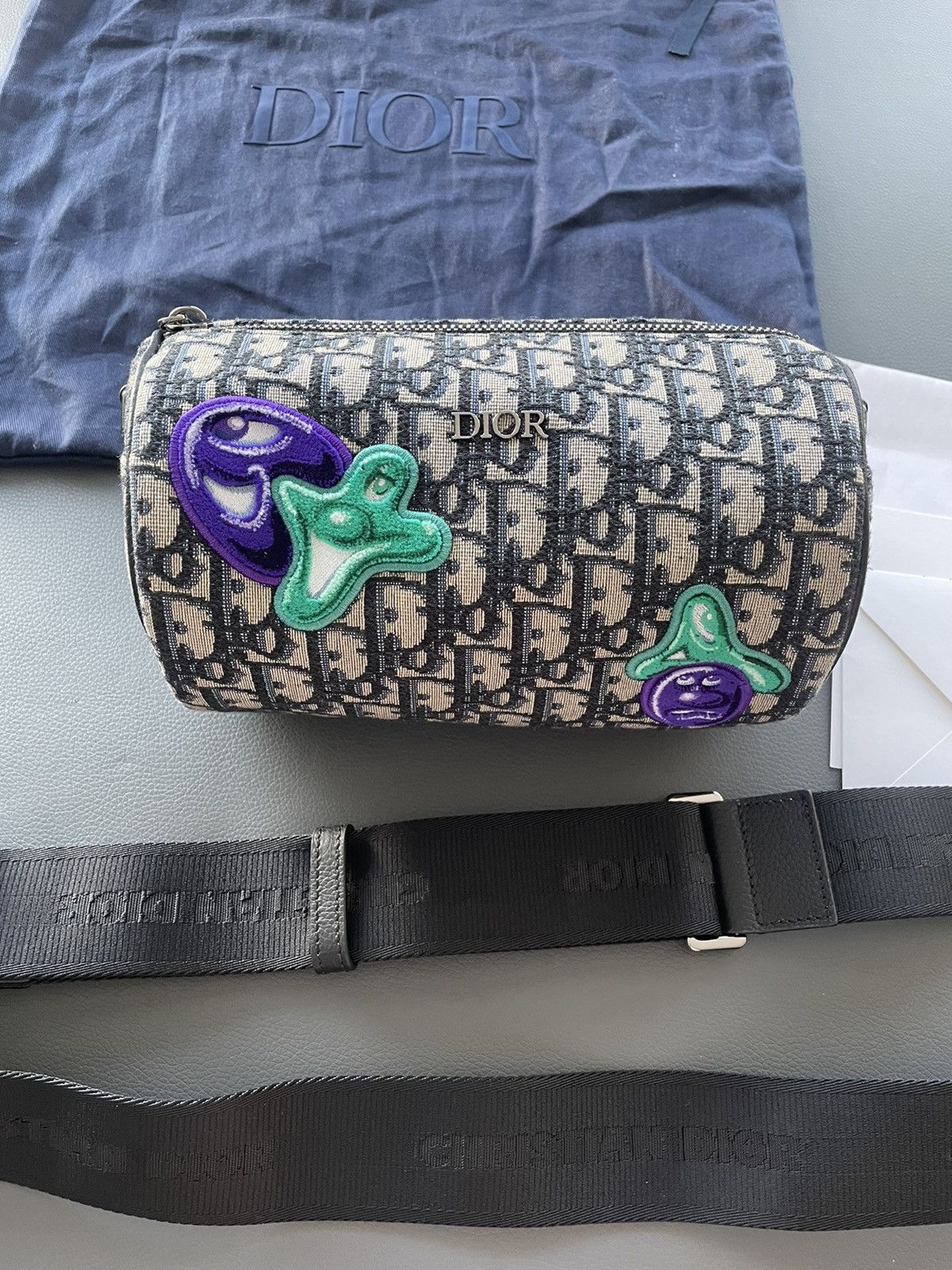Dior Super Runway Dior x Kenny Scharf Oblique Saddle Keepall Bag Size ONE SIZE - 15 Thumbnail