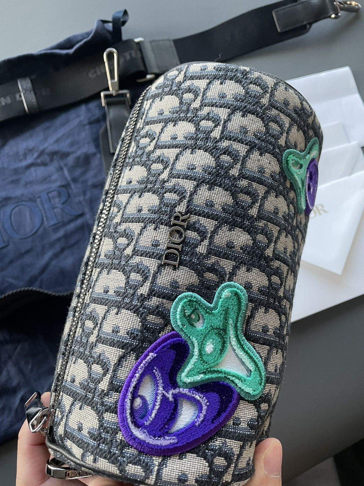 Dior Super Runway Dior x Kenny Scharf Oblique Saddle Keepall Bag Size ONE SIZE - 23 Thumbnail