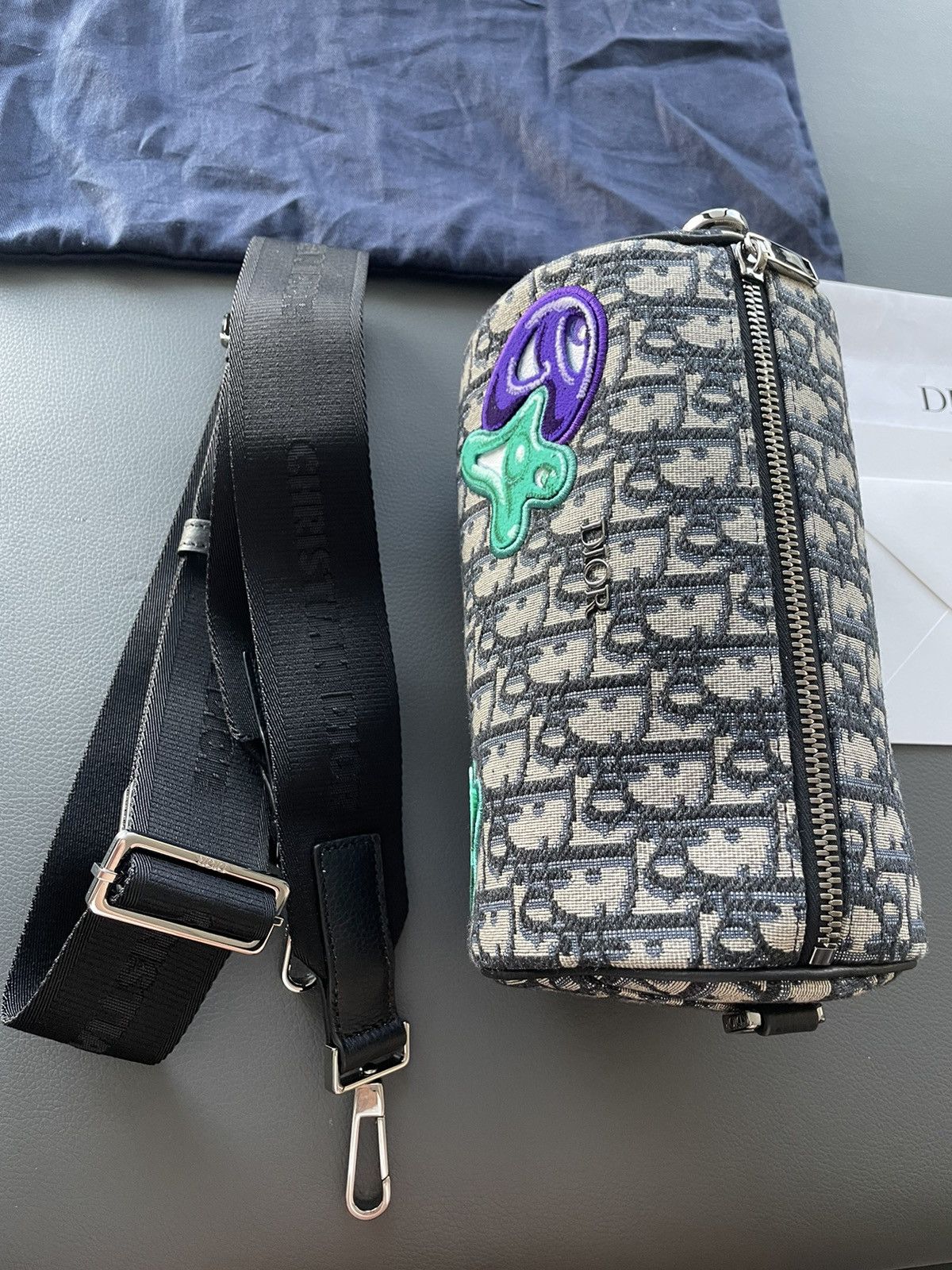 Dior Super Runway Dior x Kenny Scharf Oblique Saddle Keepall Bag Size ONE SIZE - 16 Thumbnail
