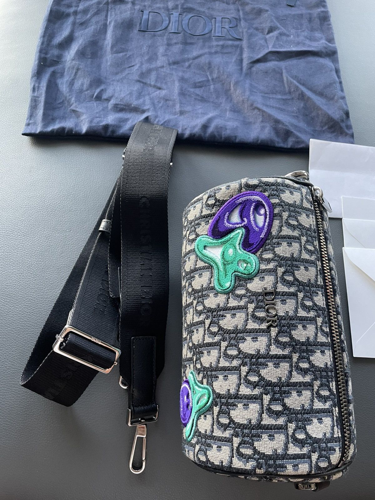 Dior Super Runway Dior x Kenny Scharf Oblique Saddle Keepall Bag Size ONE SIZE - 11 Thumbnail
