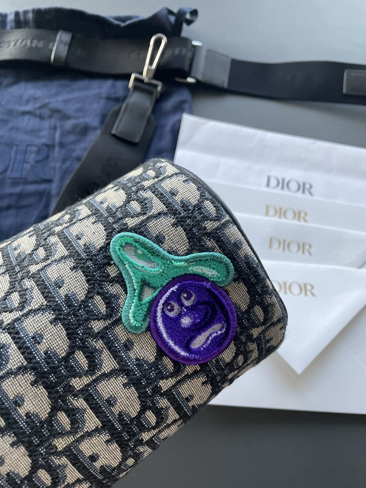 Dior Super Runway Dior x Kenny Scharf Oblique Saddle Keepall Bag Size ONE SIZE - 22 Thumbnail