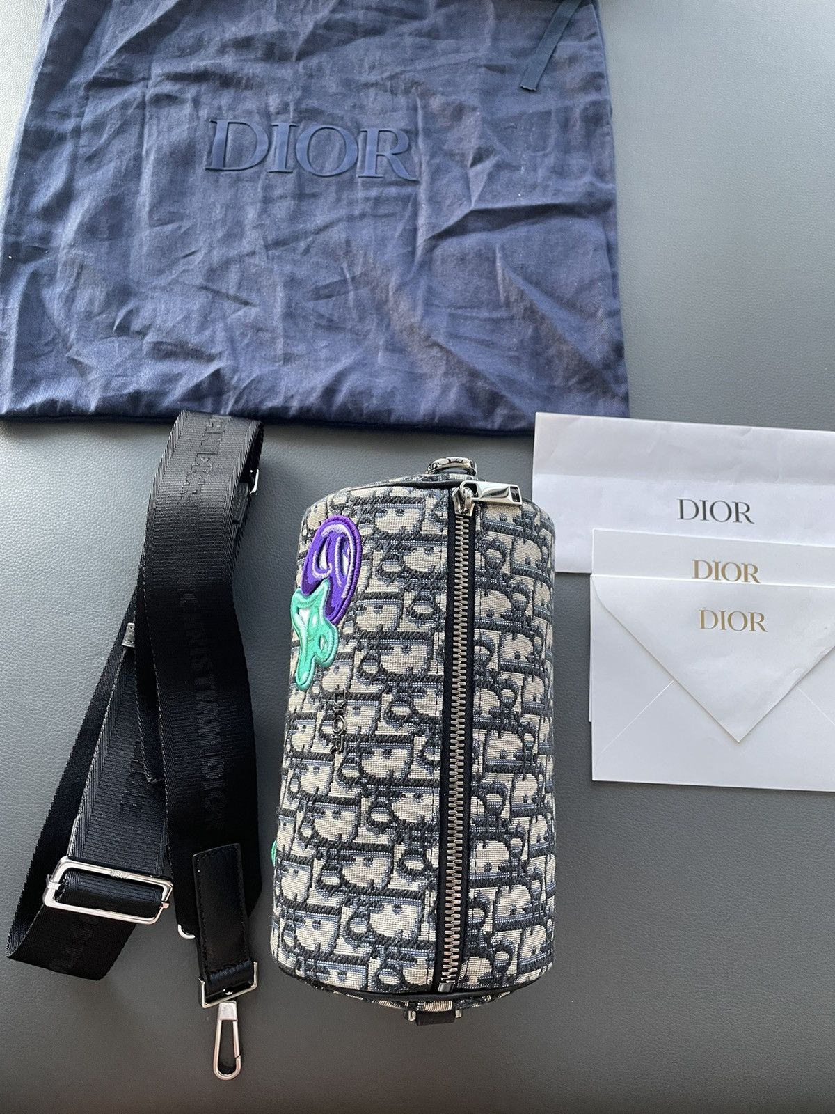 Dior Super Runway Dior x Kenny Scharf Oblique Saddle Keepall Bag Size ONE SIZE - 17 Thumbnail